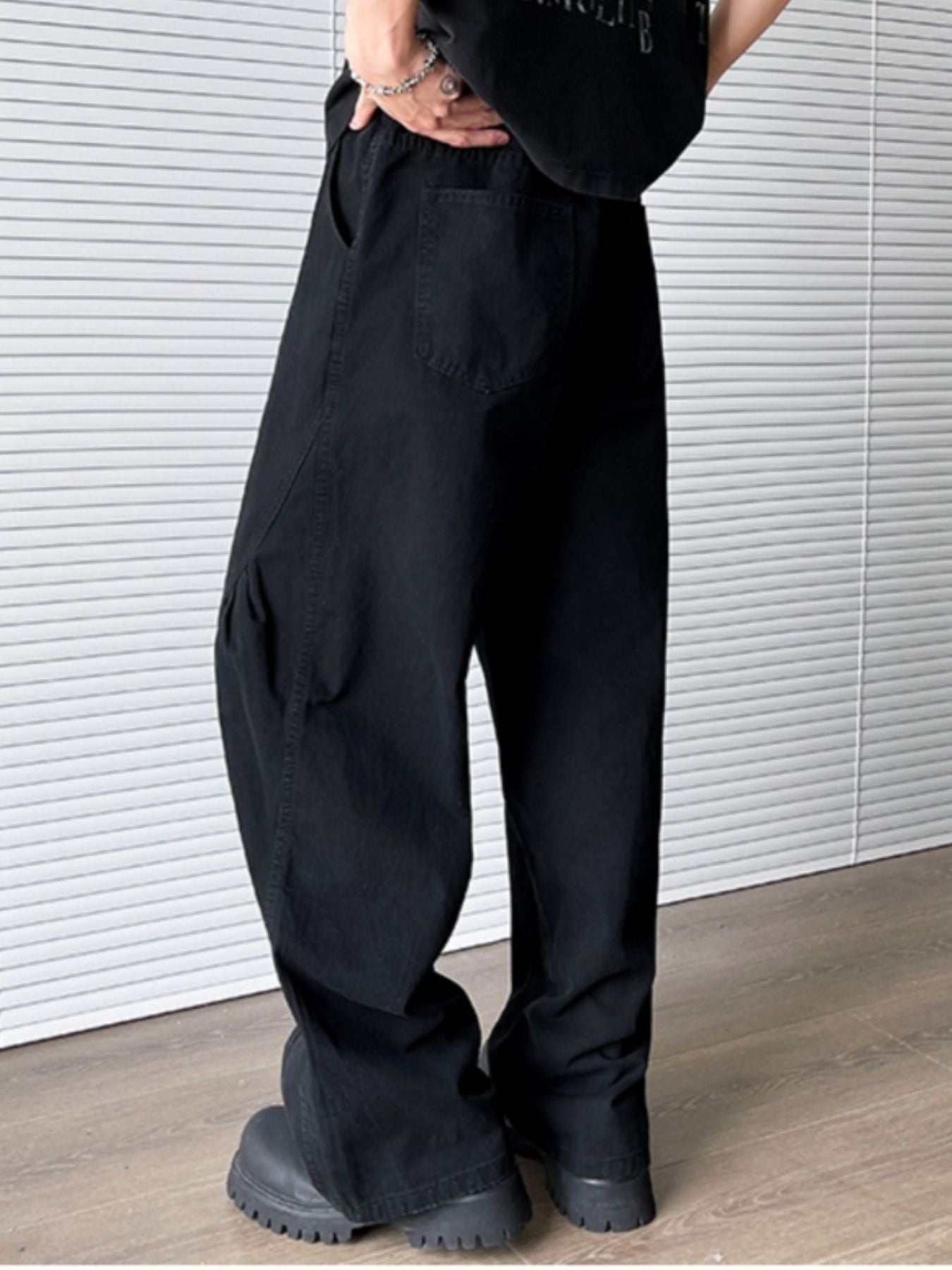 Men's Plus Size Wide Leg Pants