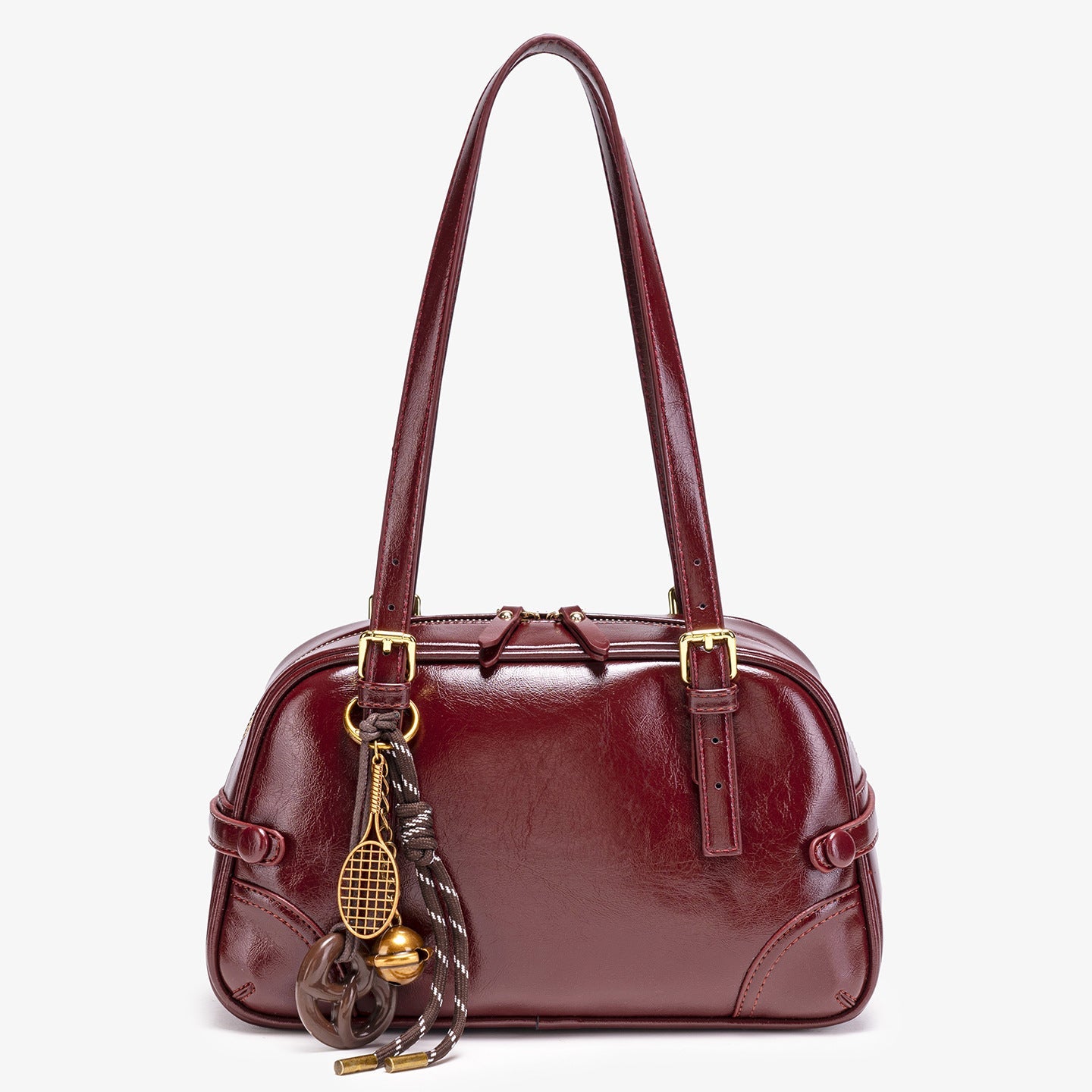 Vintage Style Leather Shoulder Bag