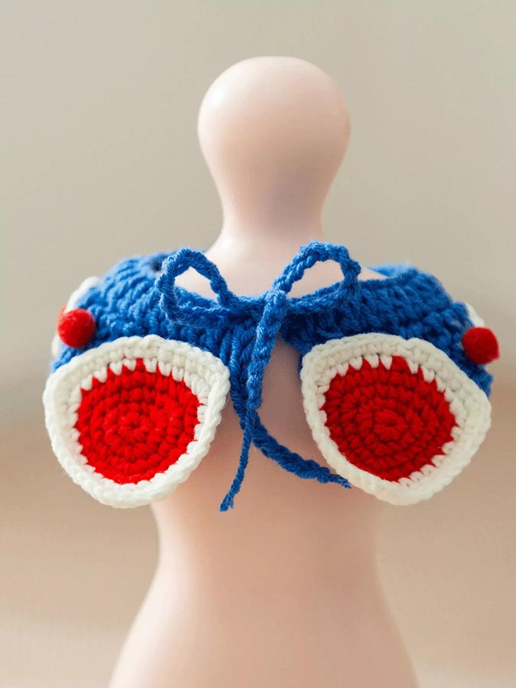 Knitted Floral Pet Collar