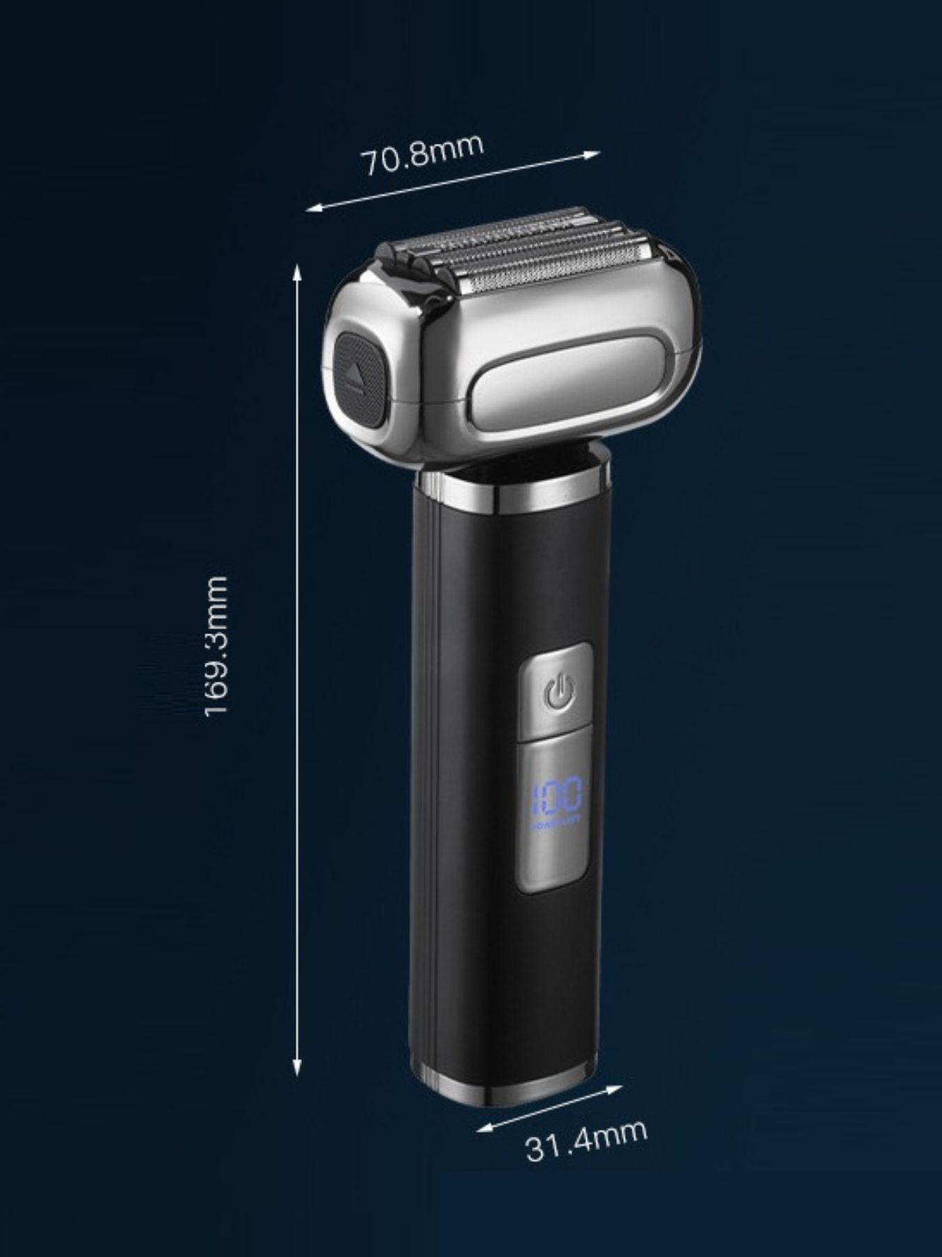 Waterproof Electric Foil Shaver with LED Display