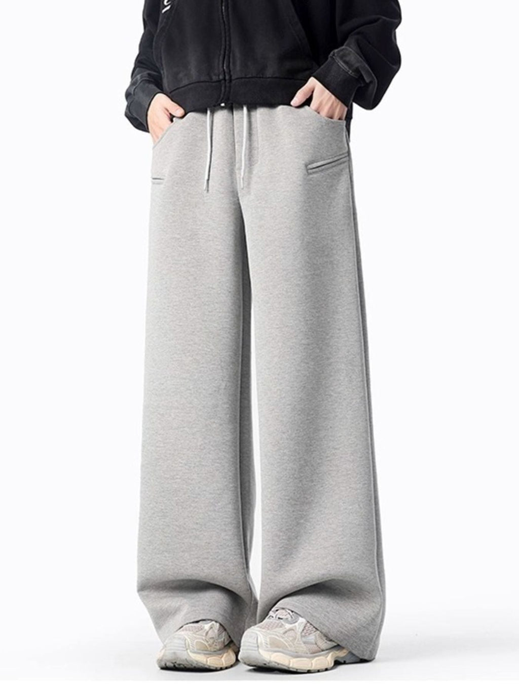 Men's Plus Size Casual Wide Leg Sweatpants