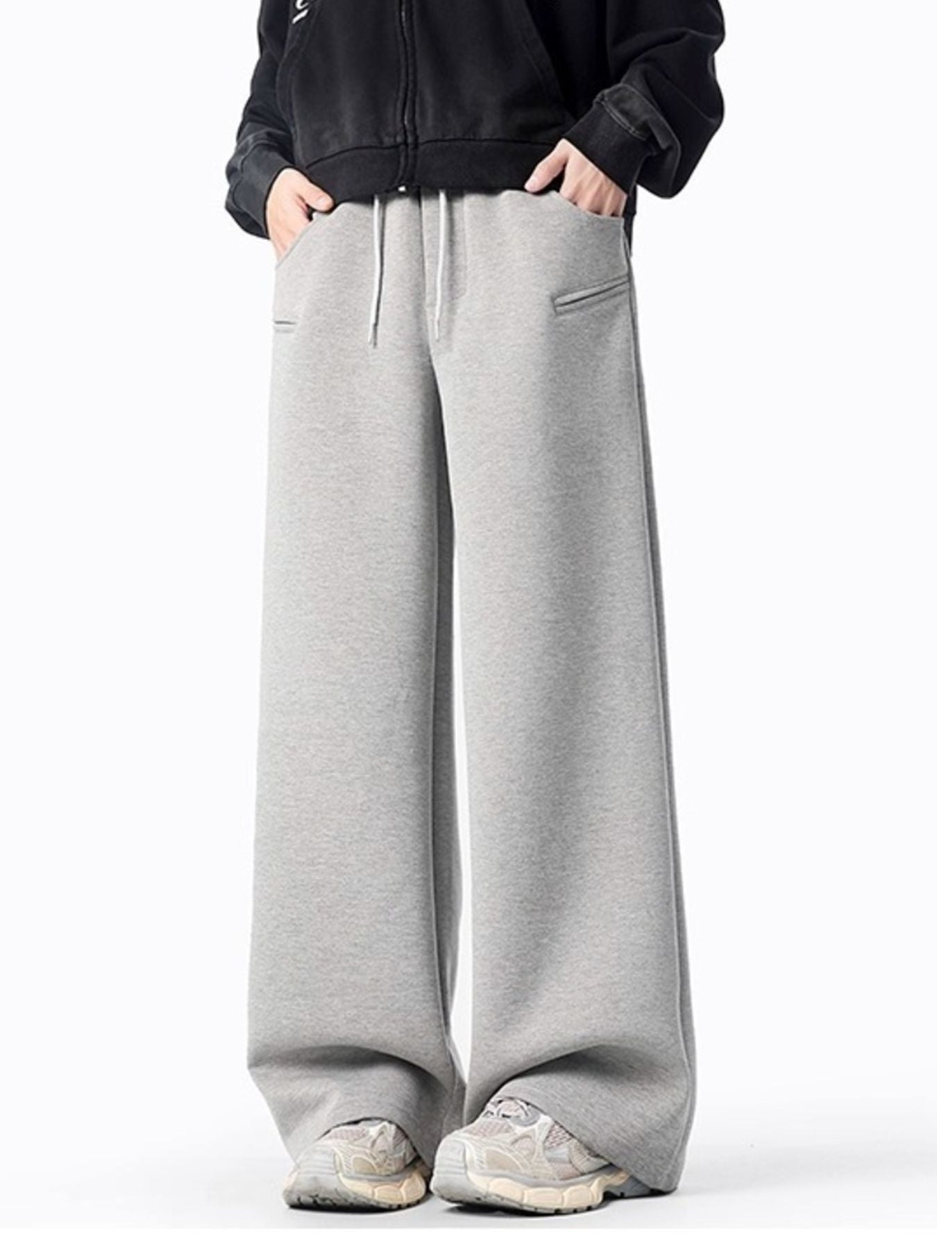 Men's Plus Size Casual Wide Leg Sweatpants