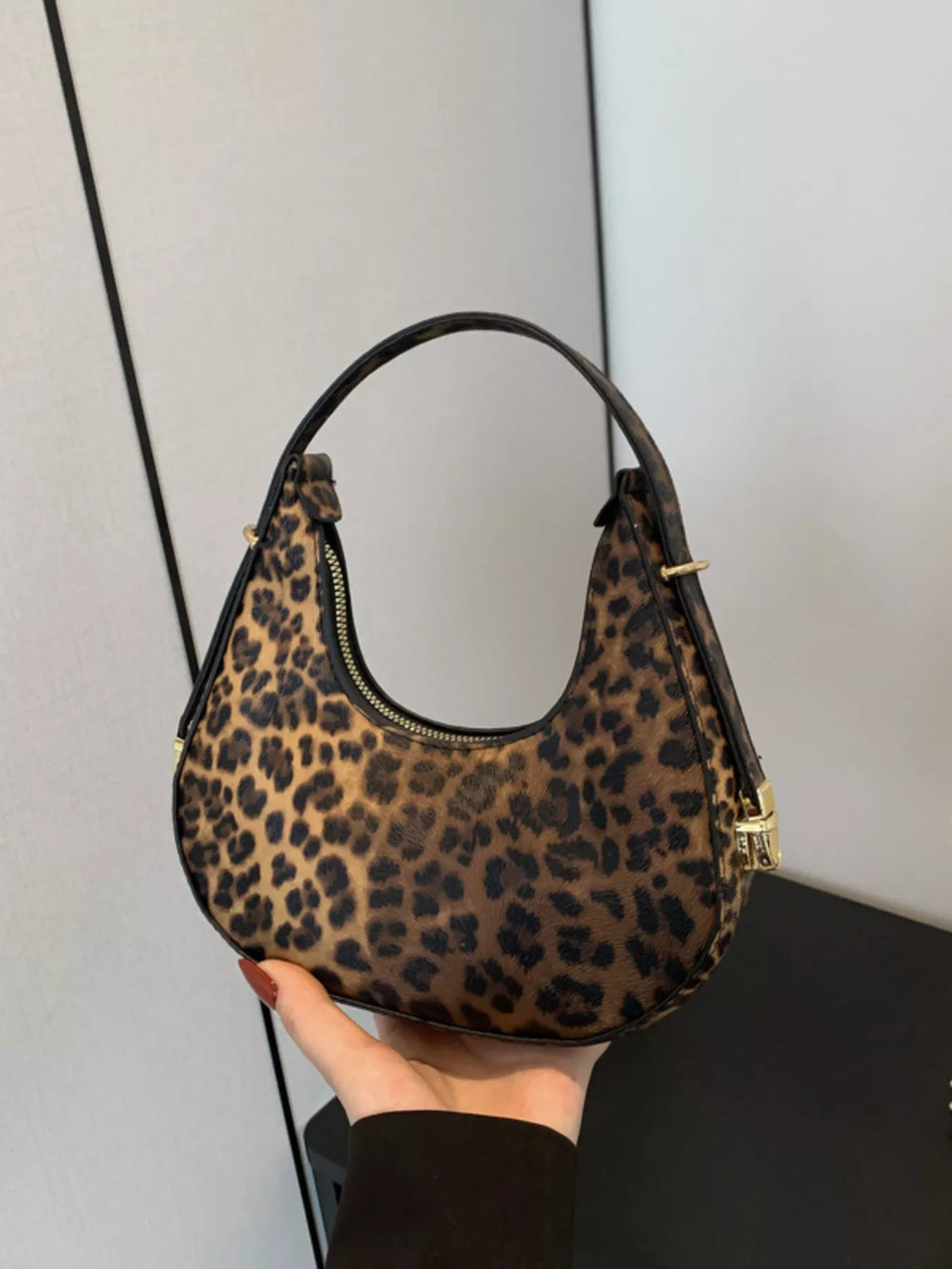 Leopard Print Shoulder Bag