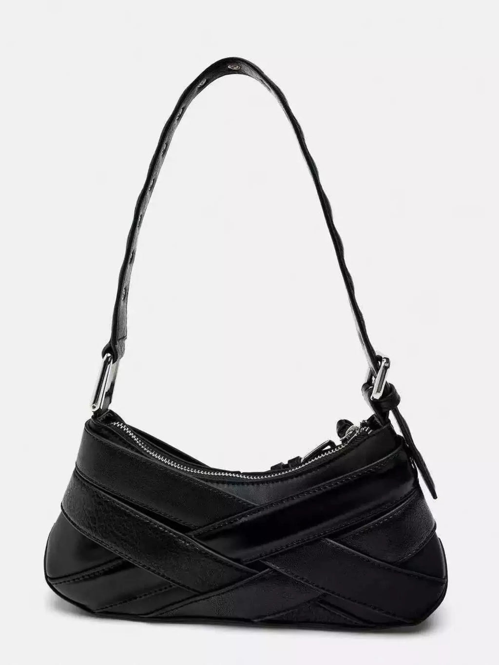 Buckled Accent Shoulder Bag