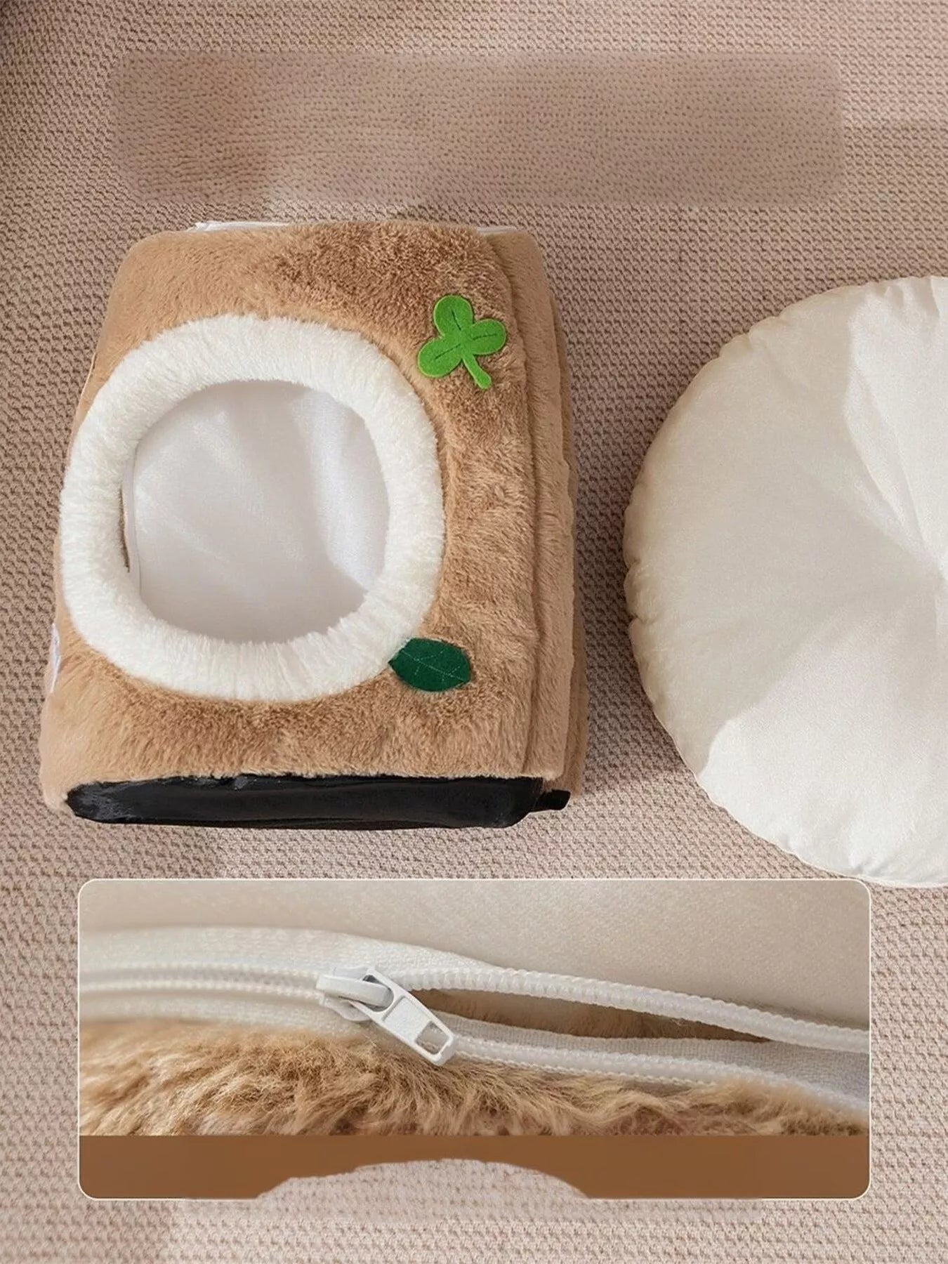 Cozy Tree Stump Pet Nest