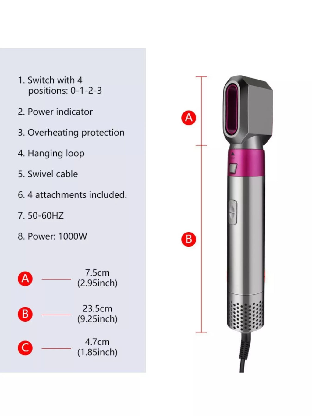 Adjustable Temperature Curling Iron