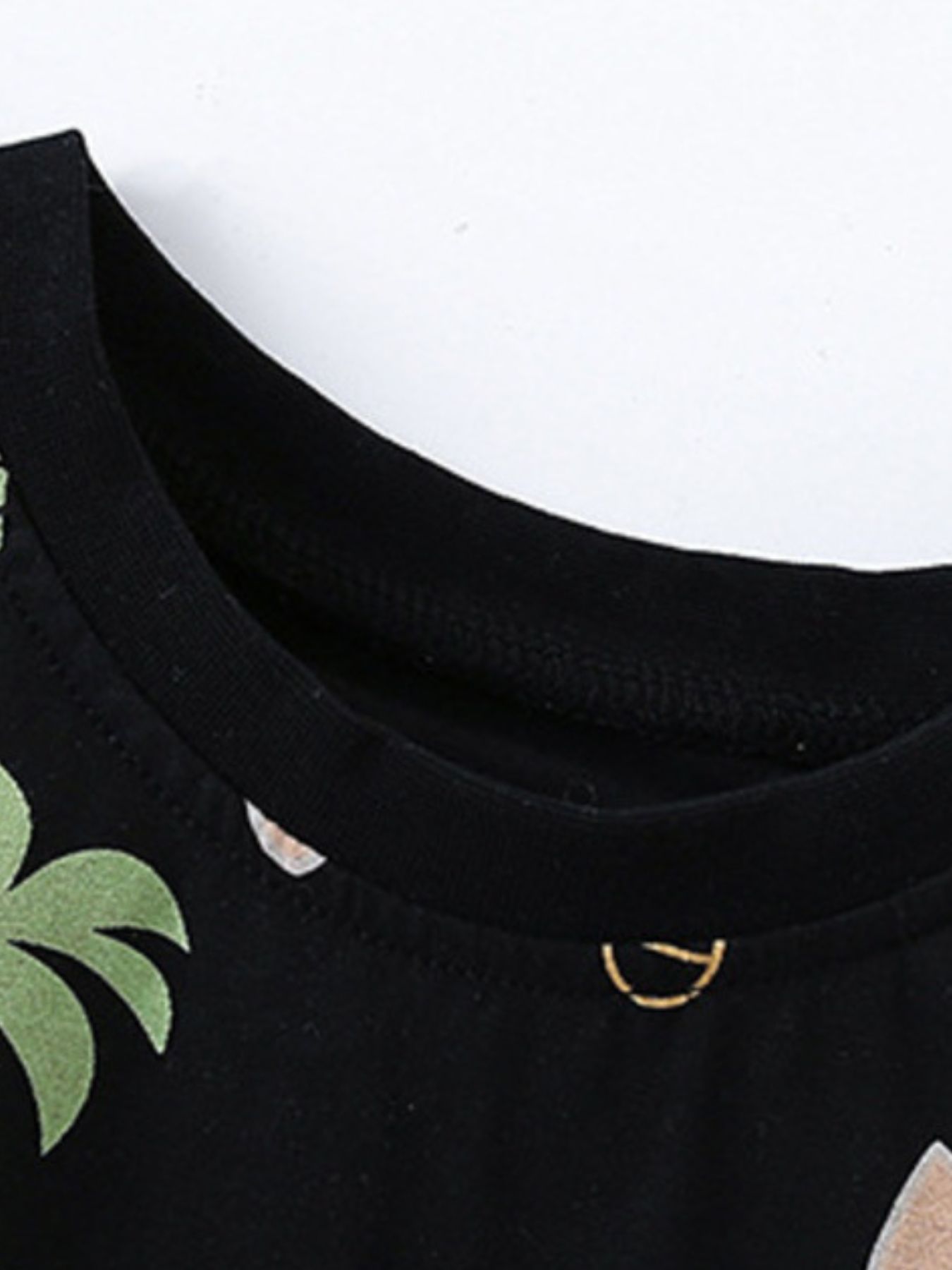 Children's Tropical Palm Tree Print Tee and Shorts Casual Set