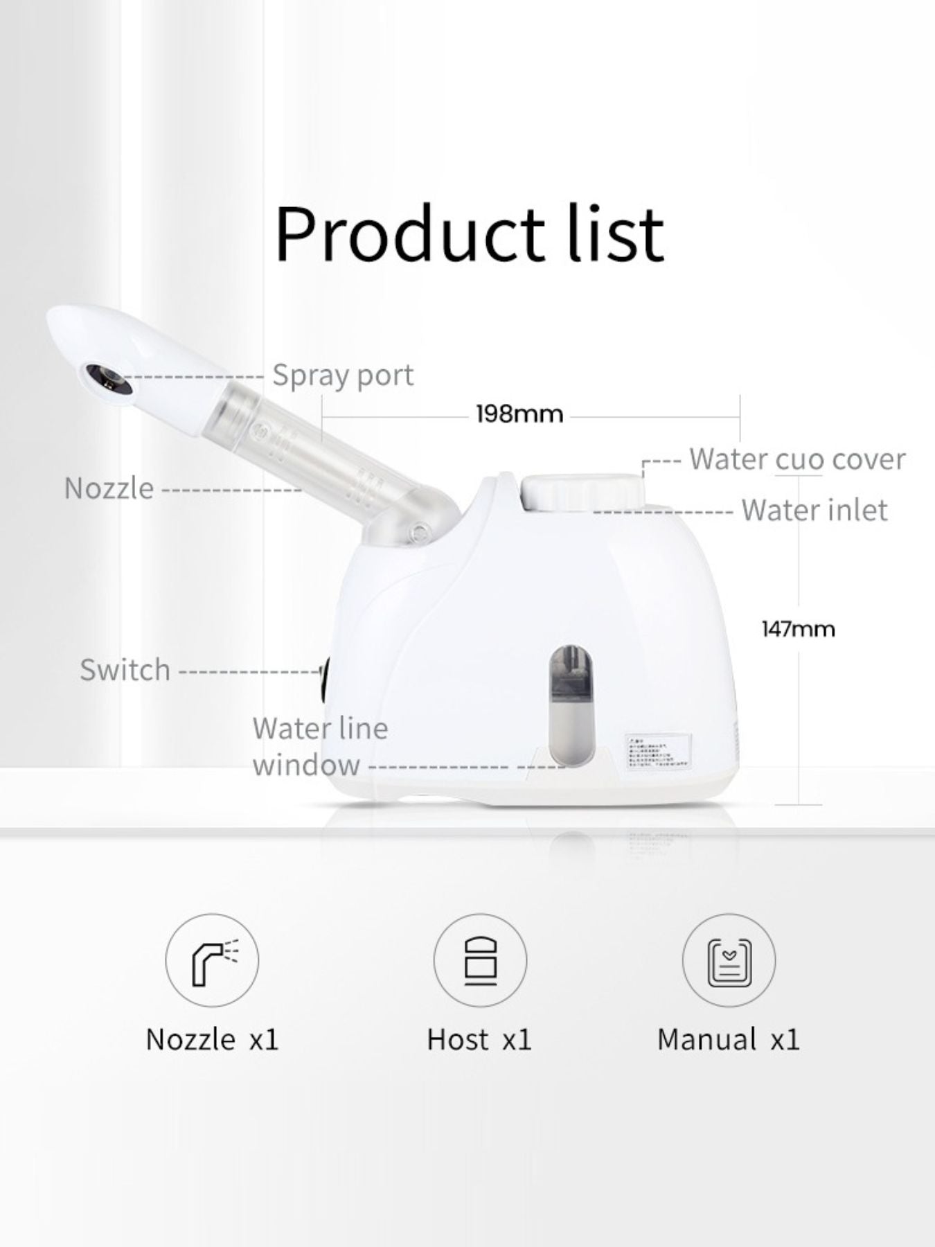 Hot Steaming Facial Beauty Device
