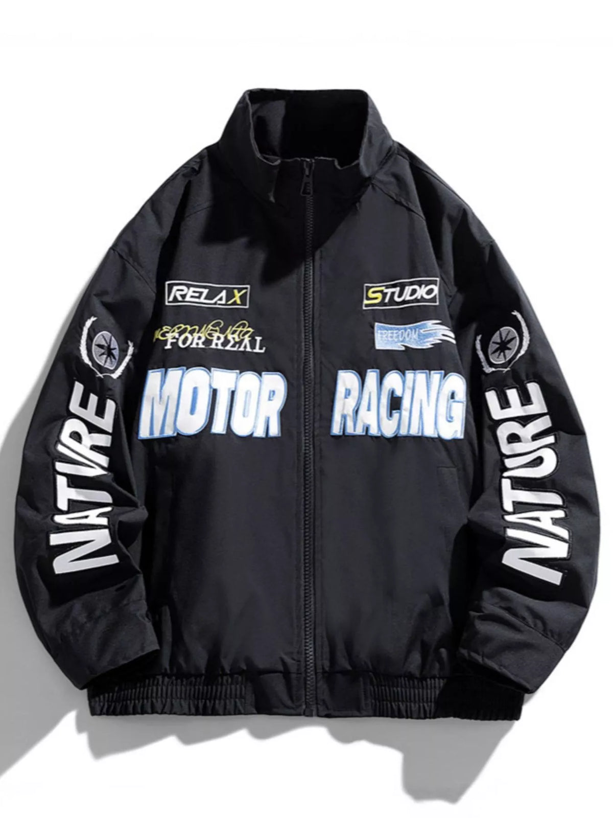 Men's Plus Size Zip Up Casual Jacket