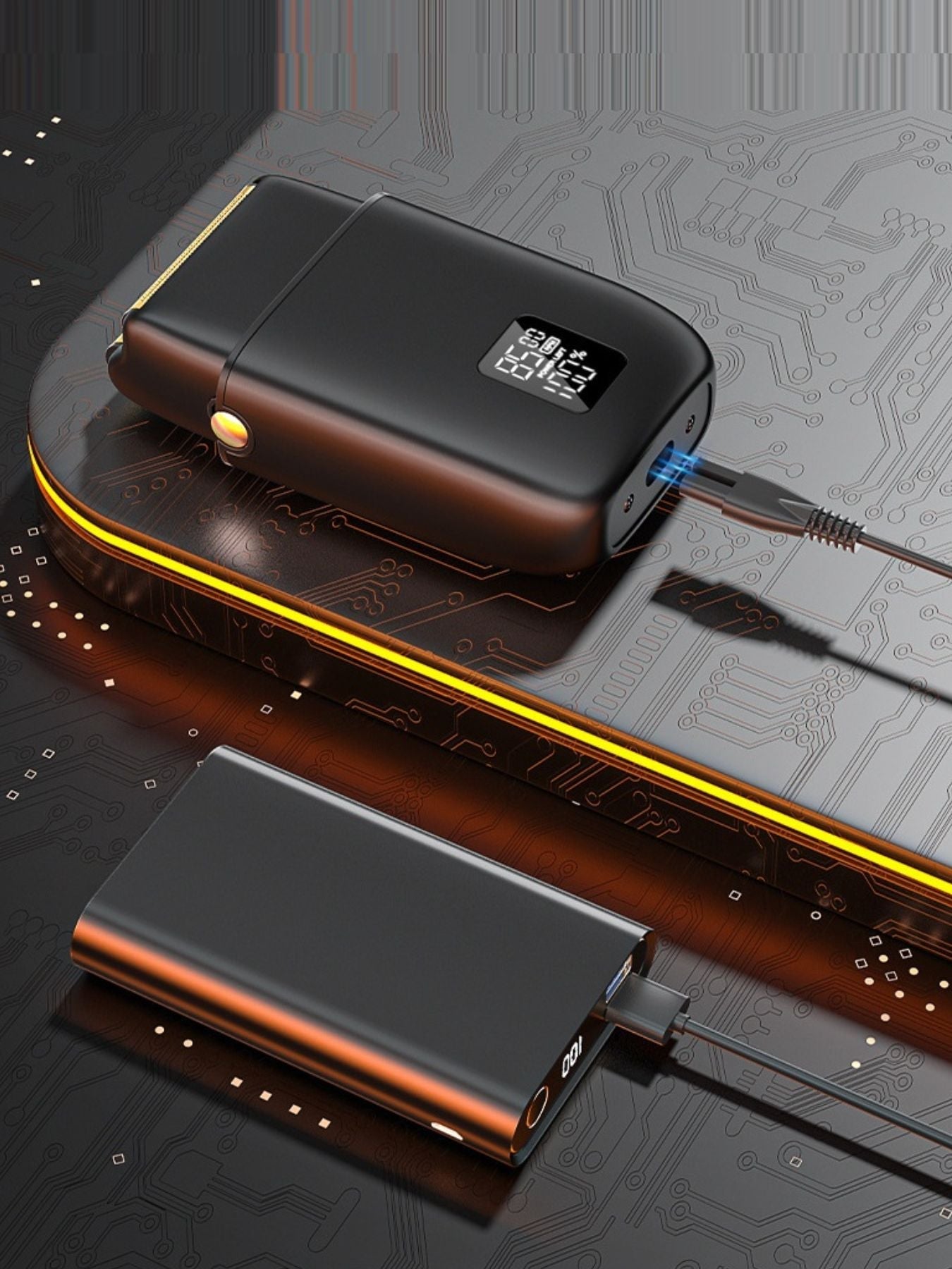 Portable Mini Shaver with LED Display