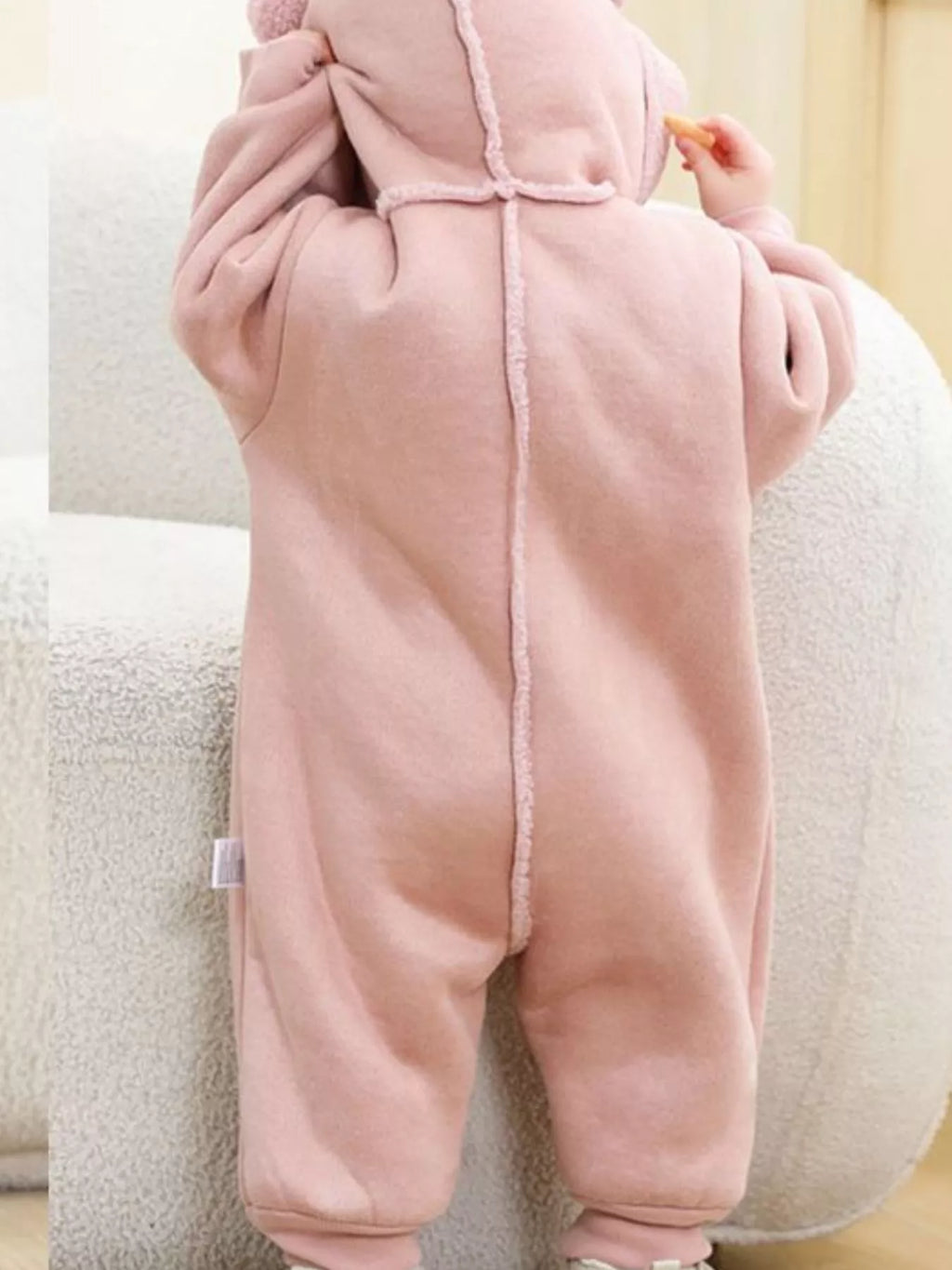 Children's Fleece Hooded One-Piece Jumpsuit