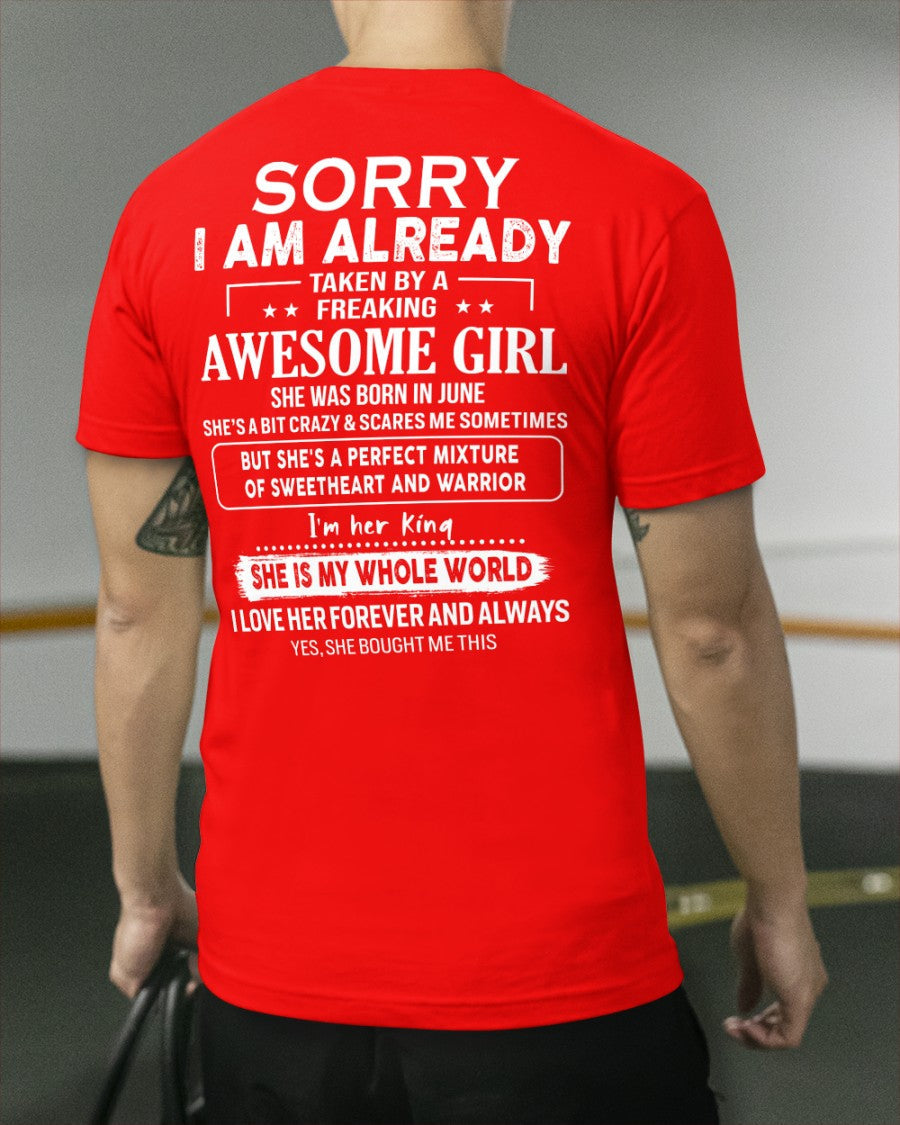 June - Awesome girl - Perfect gift for your boyfriend - (SKU04-86-06) - From Wife NGHL06
