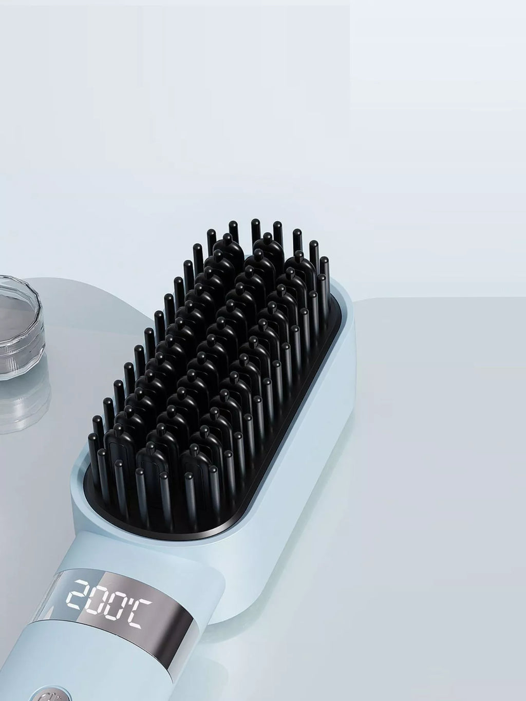 2-in-1 Portable Wireless Ionic Brush Straightener Comb
