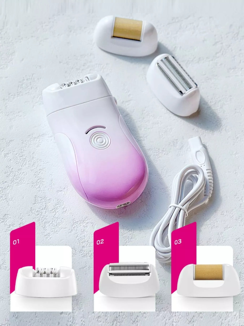 3-in-1 Portable Hair Removal