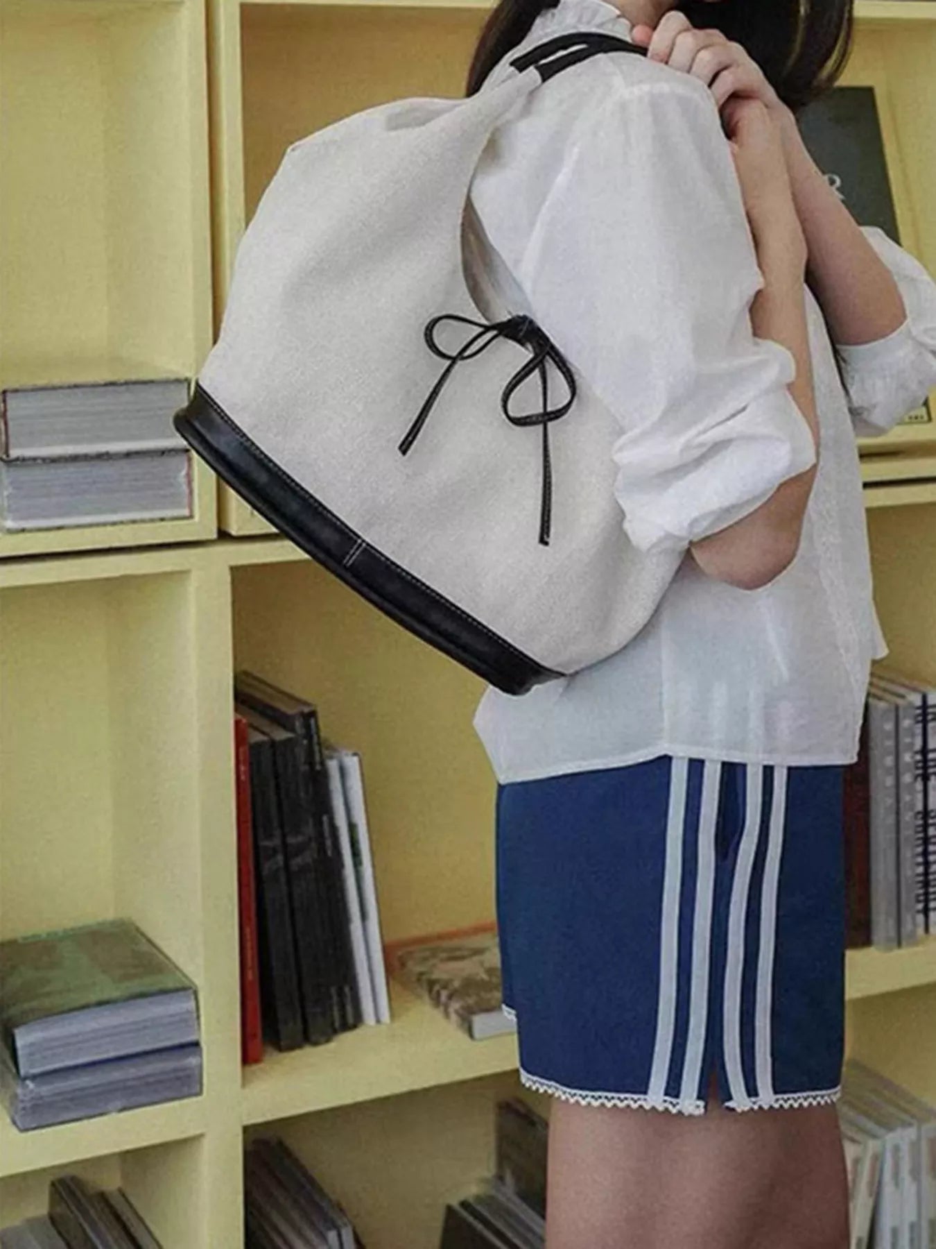 Tie Detail Shoulder Bag