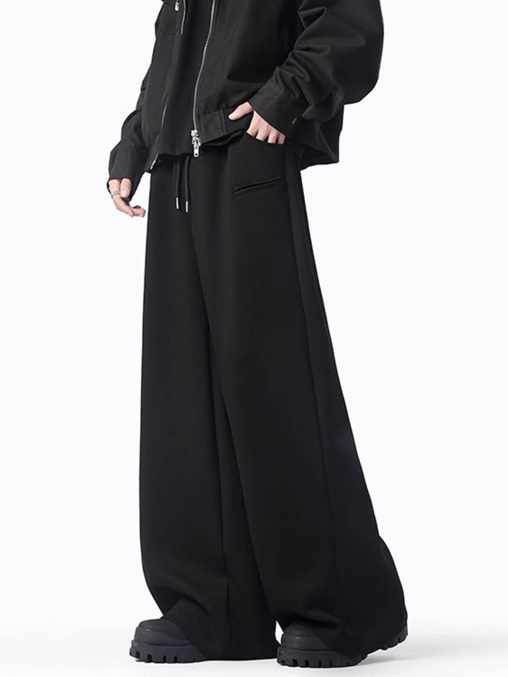 Men's Plus Size Casual Wide Leg Sweatpants