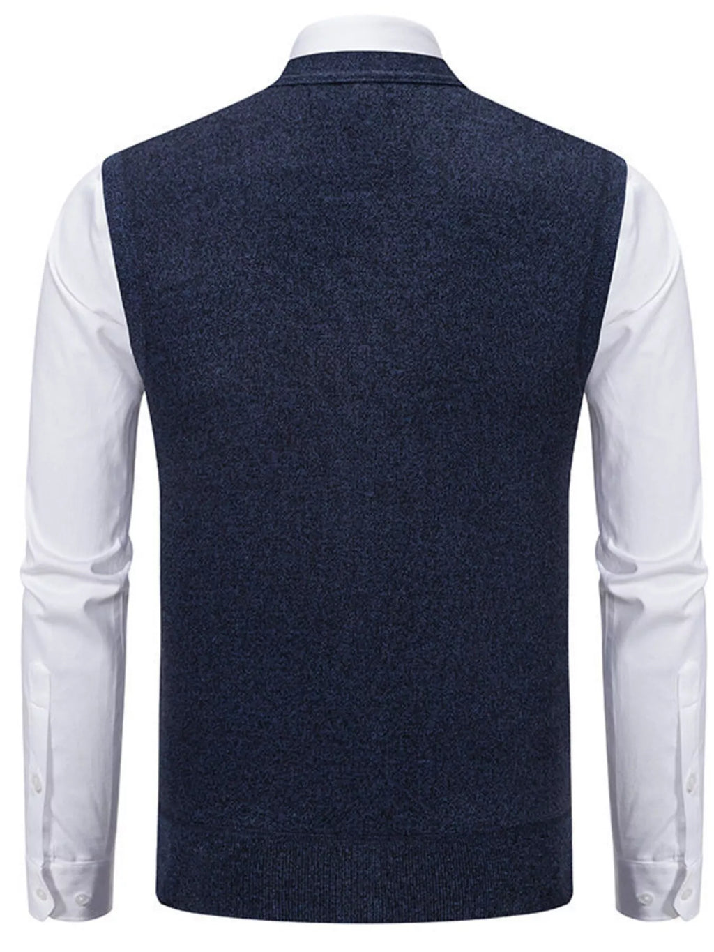 Men's Plus Size Button-Down Sweater Vest