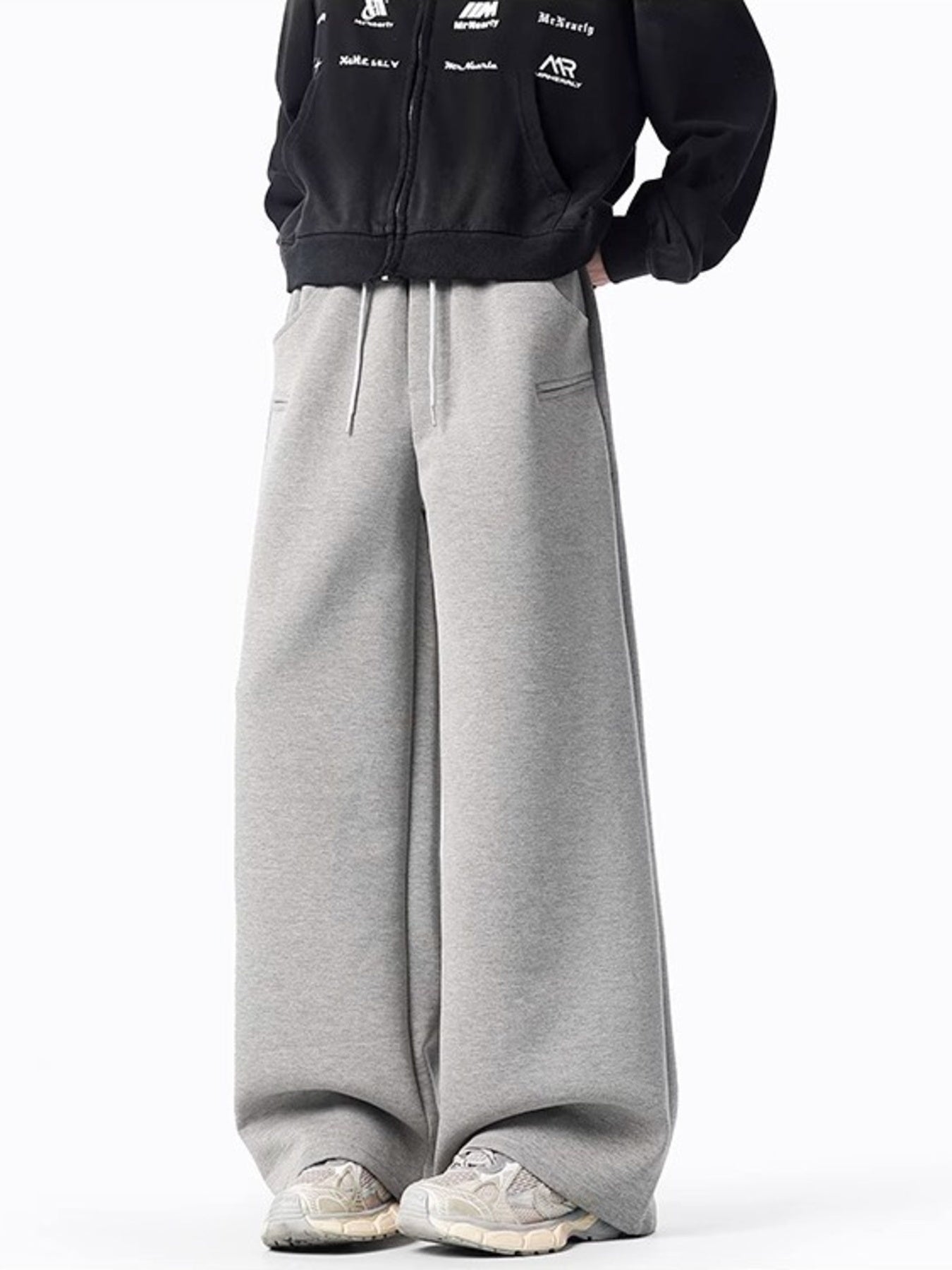 Men's Plus Size Casual Wide Leg Sweatpants