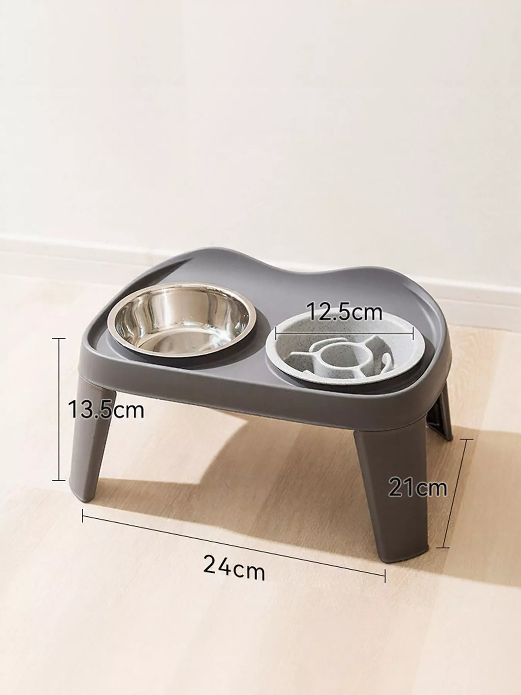 Double Pet Bowls with Stand