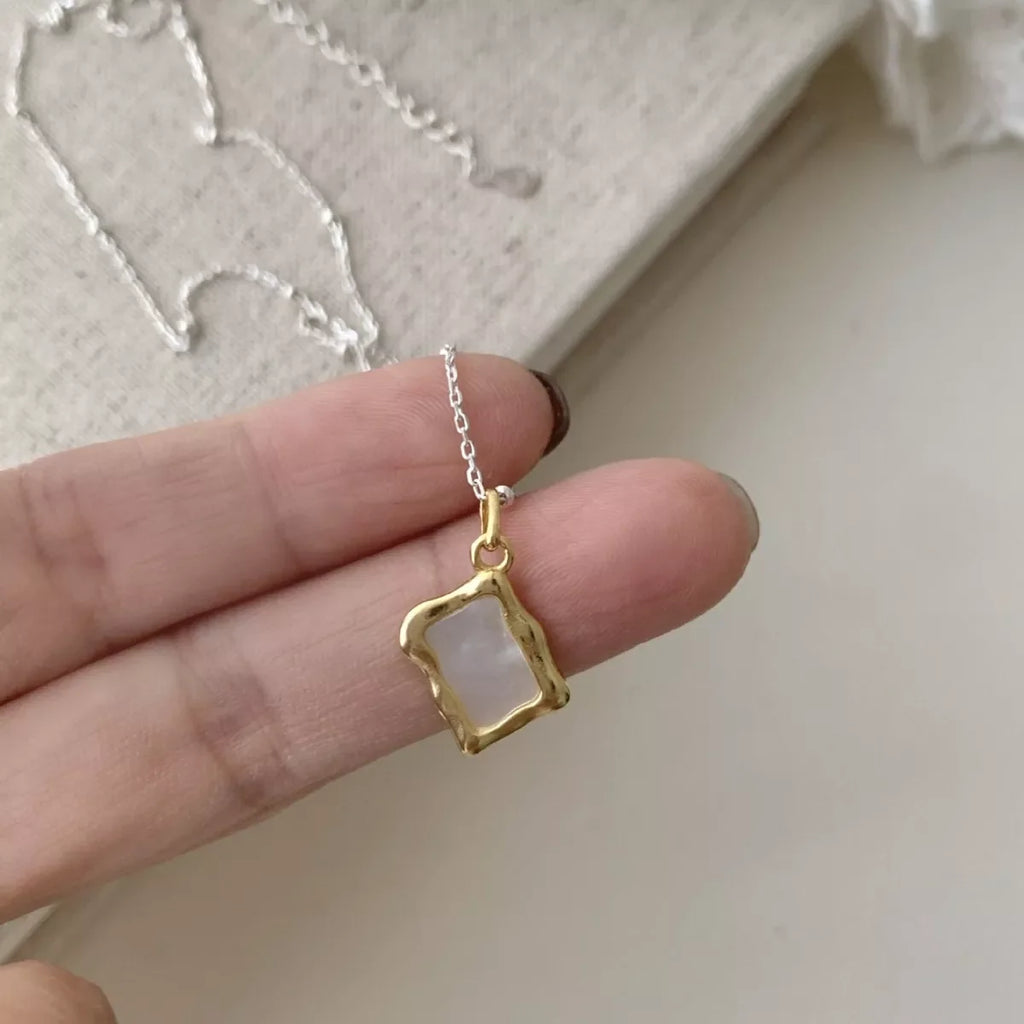 925 Sterling Silver Geometric Necklace