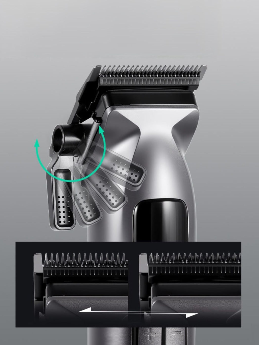 Cordless Hair Clipper with LED Display