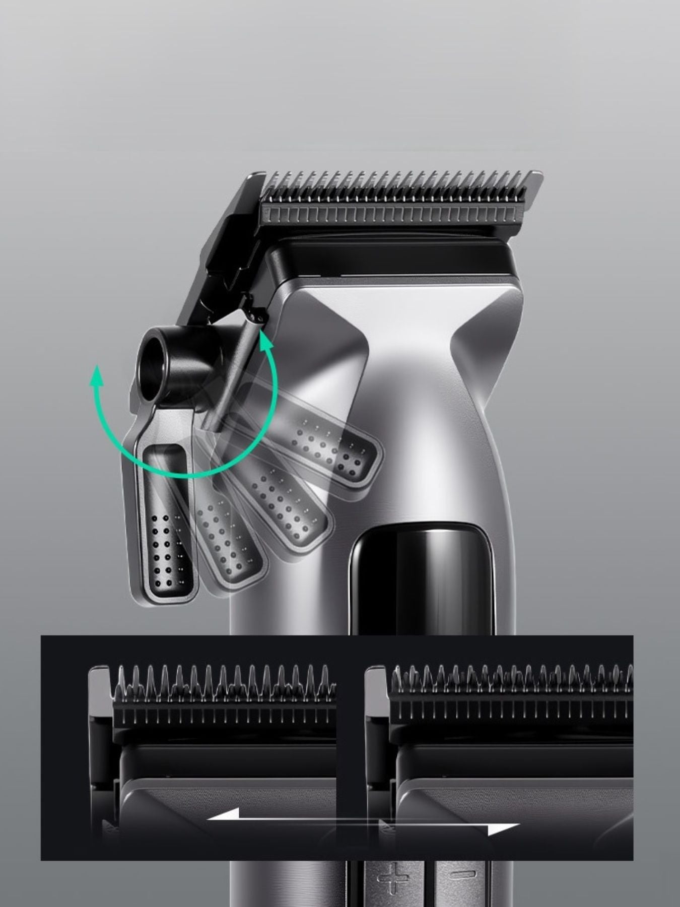 Cordless Hair Clipper with LED Display