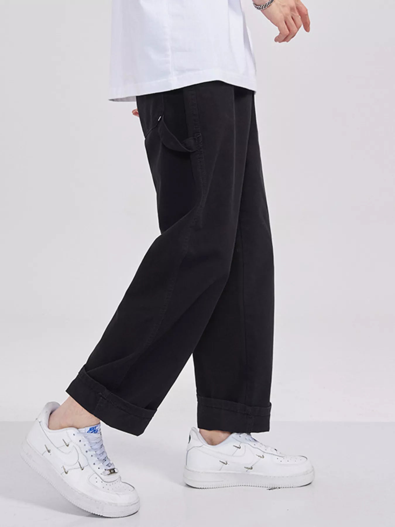 Men's Full Size Loose Fit Cargo Jeans Plus Size