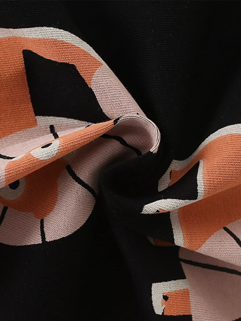 Children's Lion Print Crew Neck Tee and Shorts Set