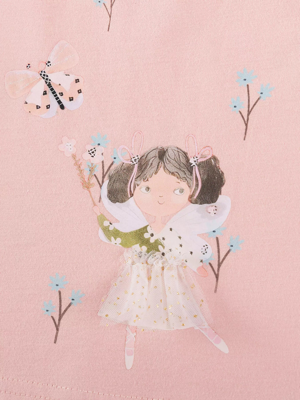 Children's Cartoon Short Sleeve Casual Dress