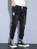 Men's Plus Size Slim Fit Wash Jeans