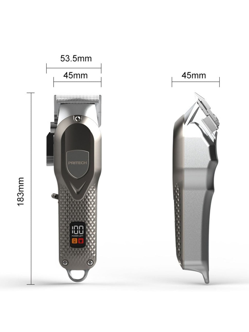 Cordless Hair Clipper with LED Display