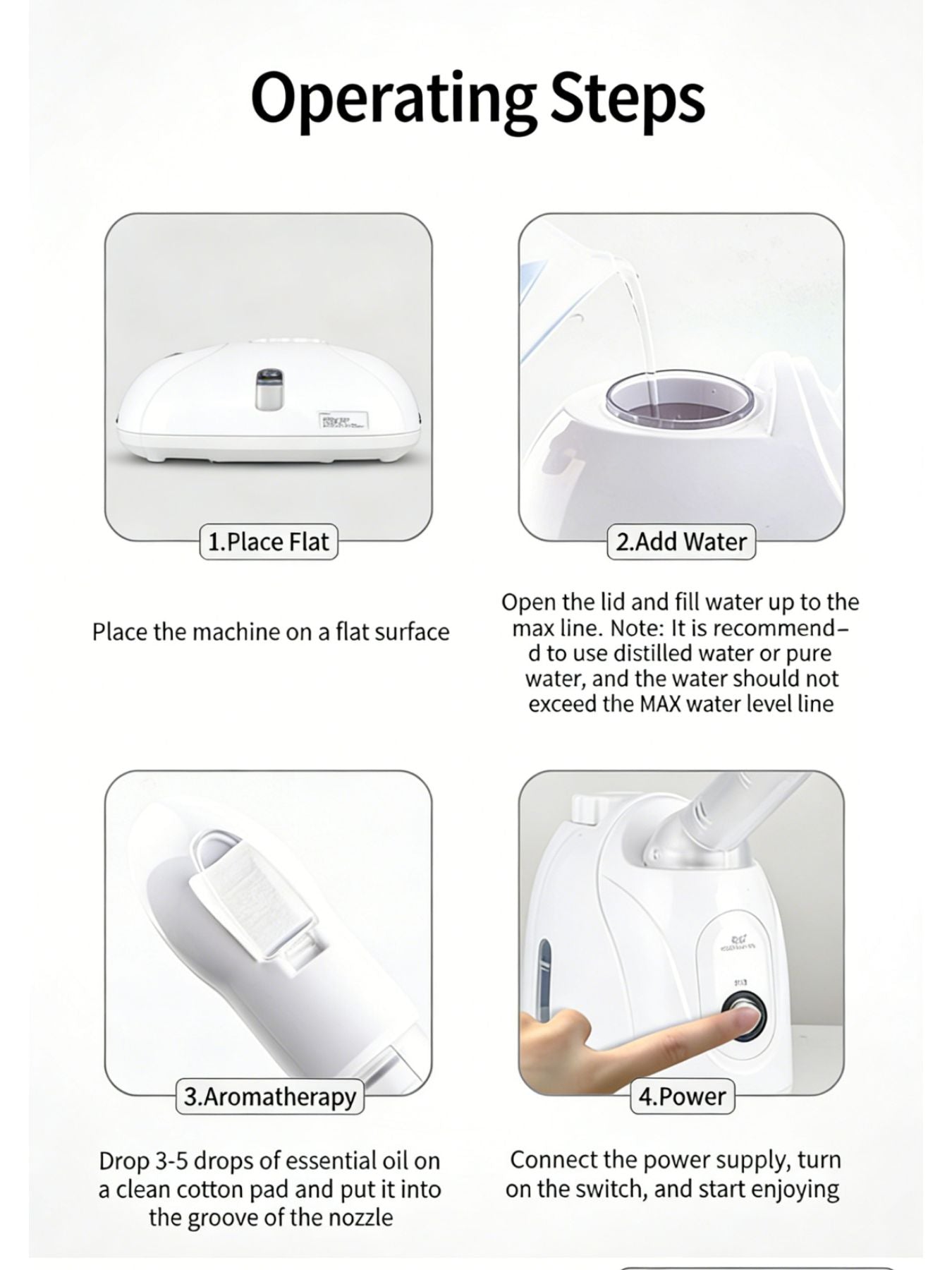 Hot Steaming Facial Beauty Device