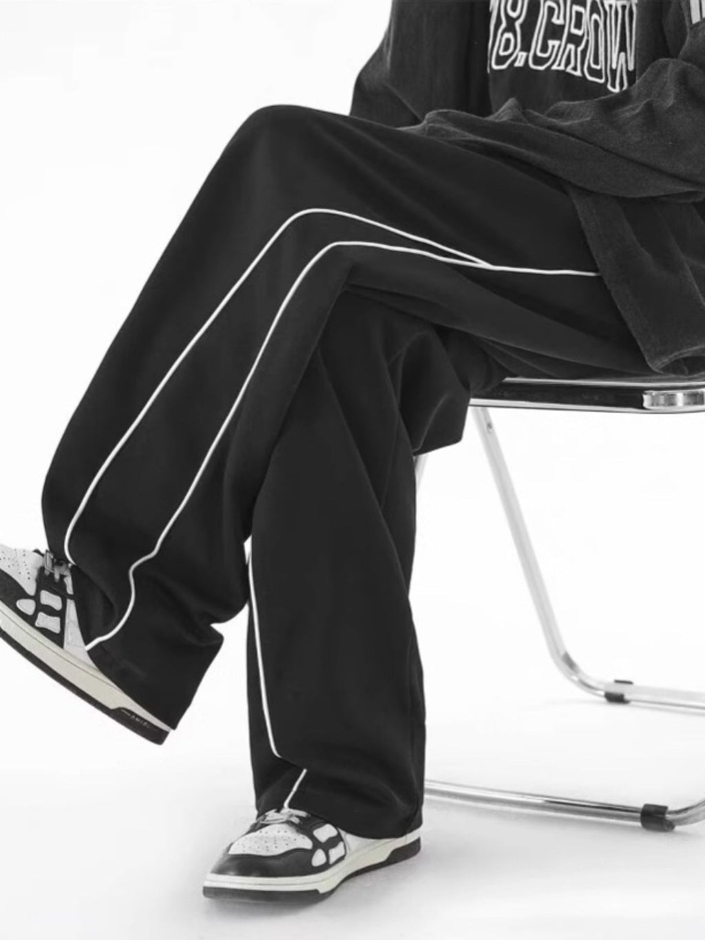 Men's Plus Size Relaxed Fit Side Stripe Pants