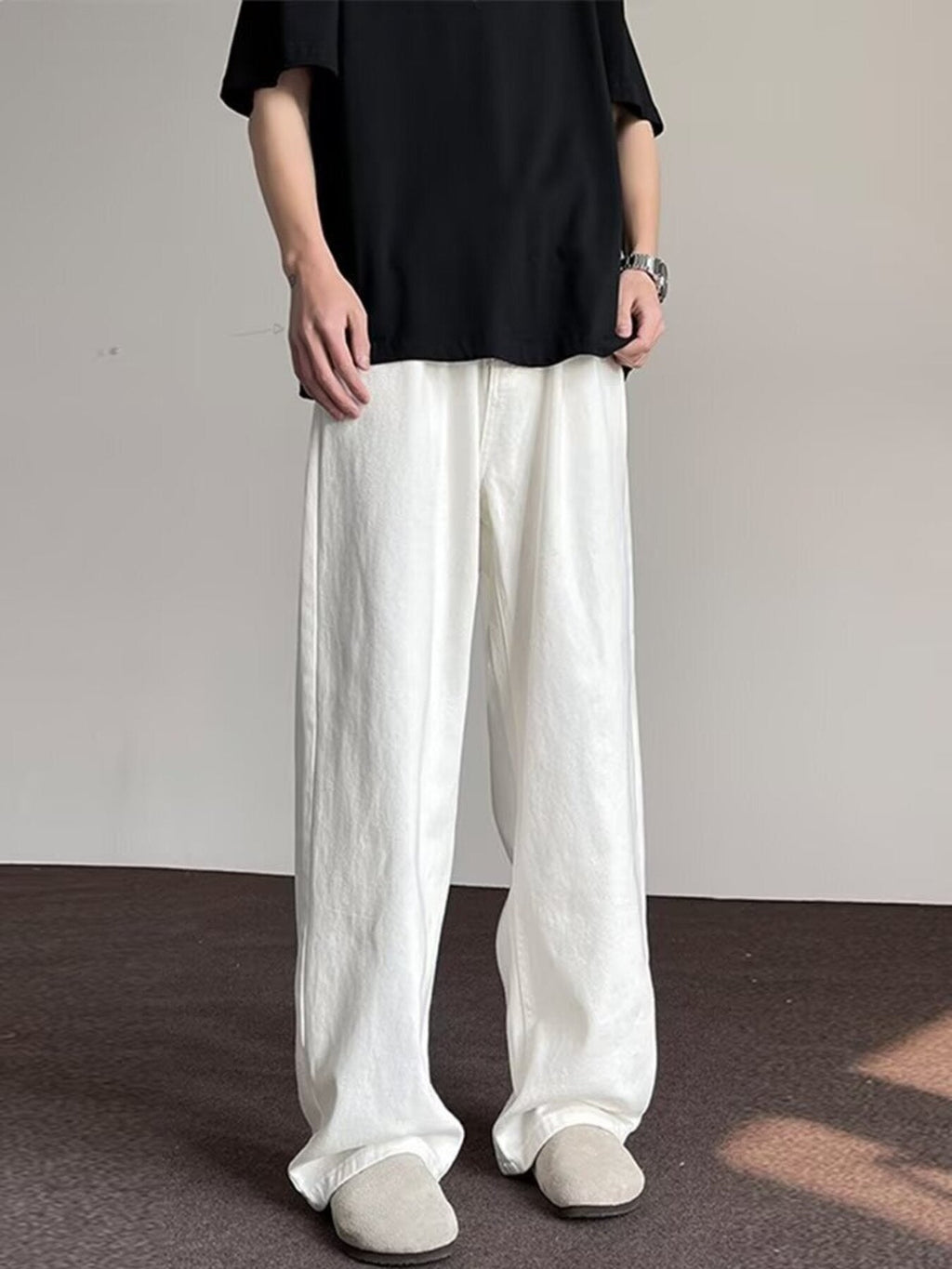 Men's Full Size Wide Leg Jeans Plus Size