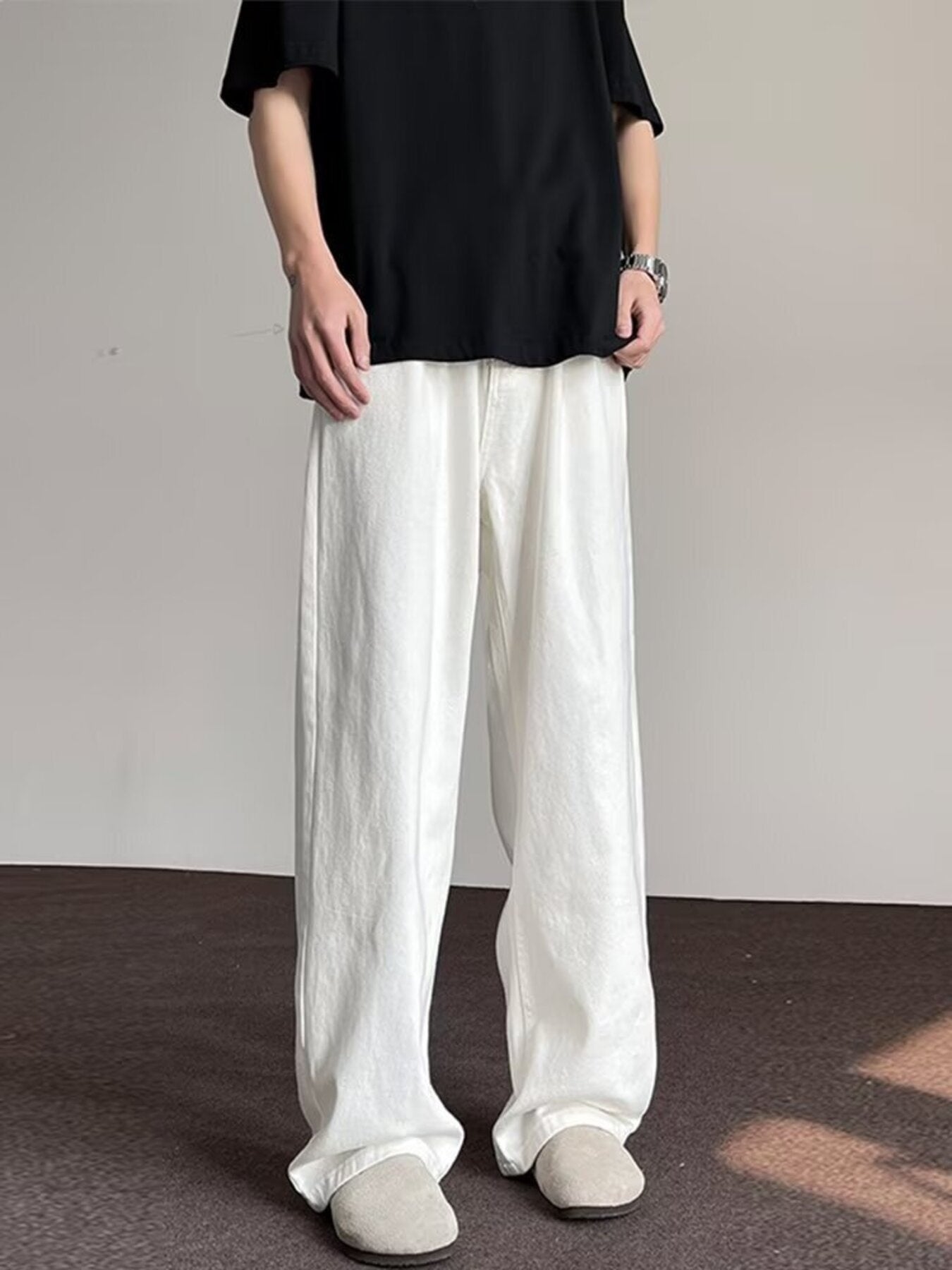 Men's Full Size Wide Leg Jeans Plus Size
