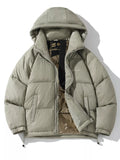 Men's Plus Size Hooded Lightweight Puffer Jacket
