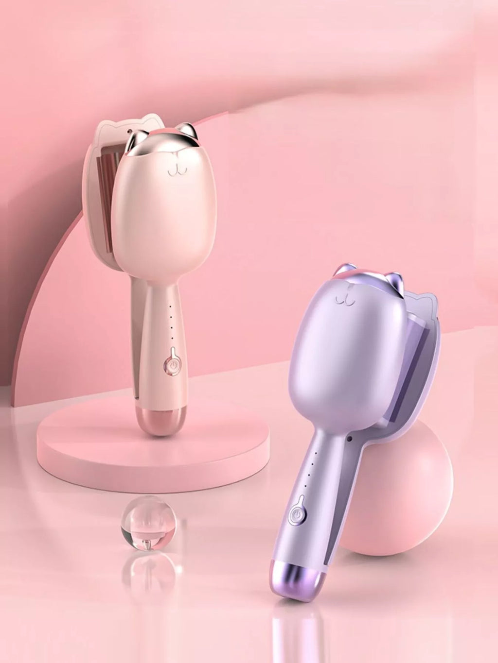 Cat Shaped Heated Curling Iron