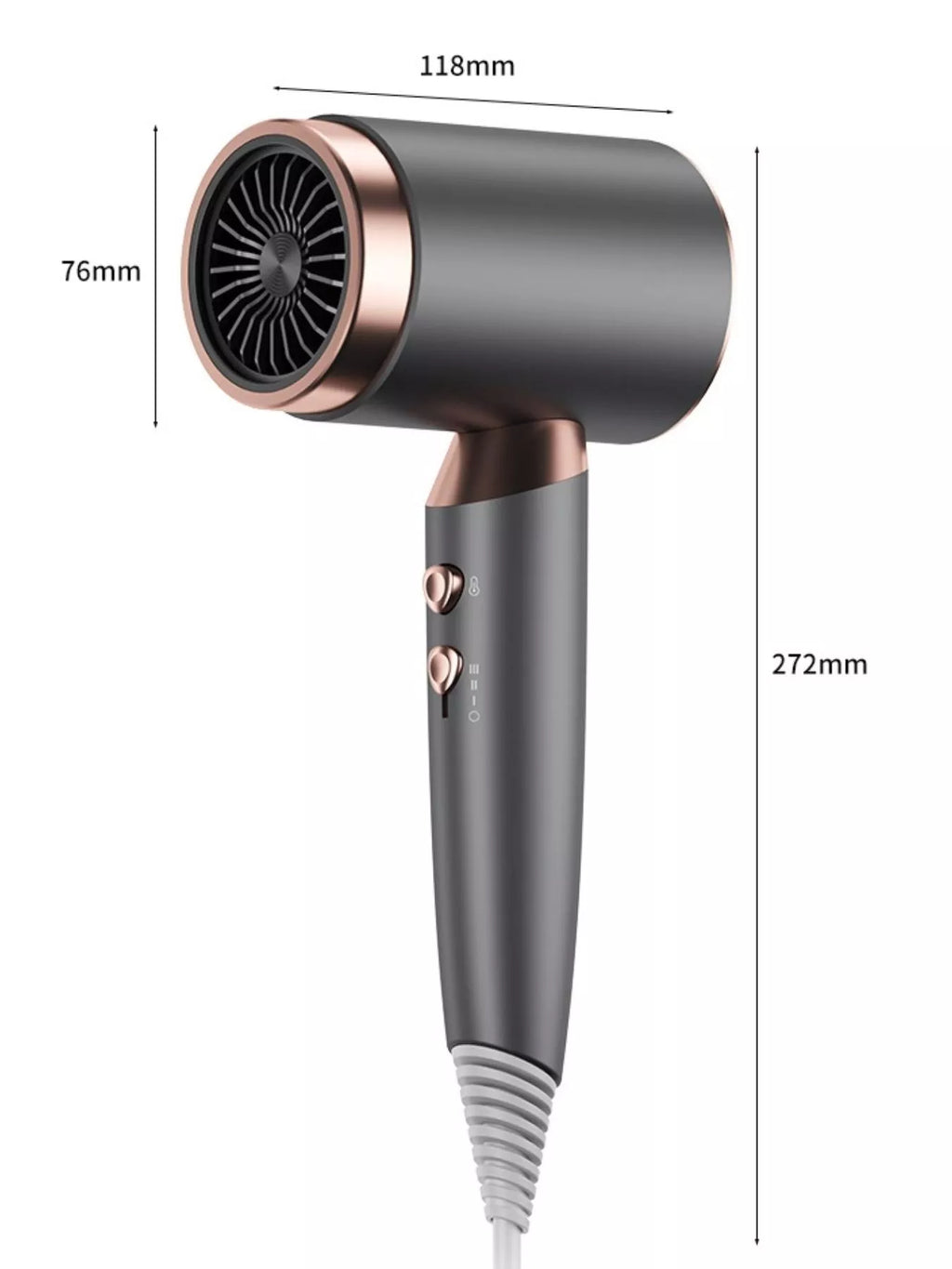 Household Hair Dryer with Temperature Control