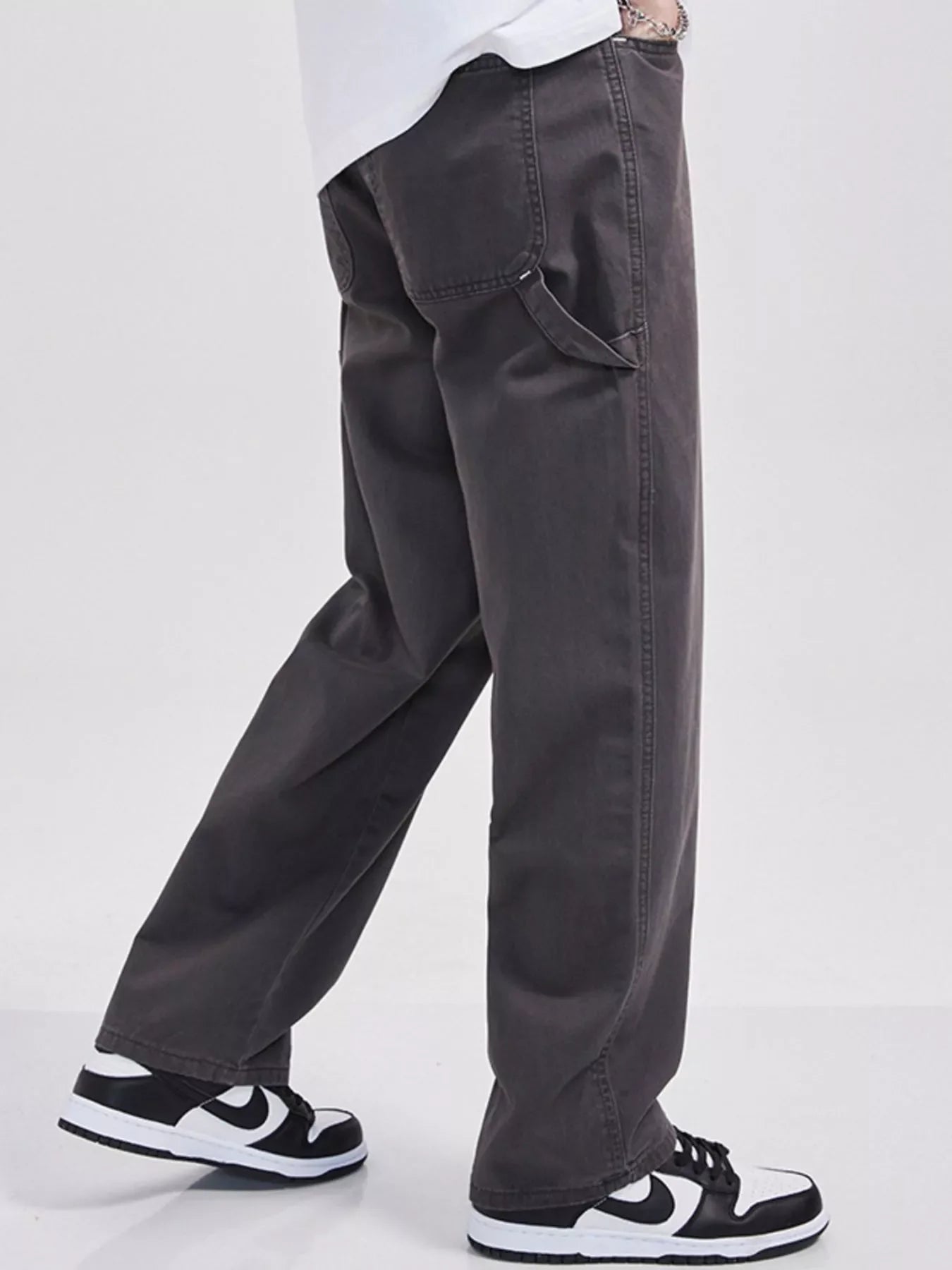 Men's Full Size Loose Fit Cargo Jeans Plus Size