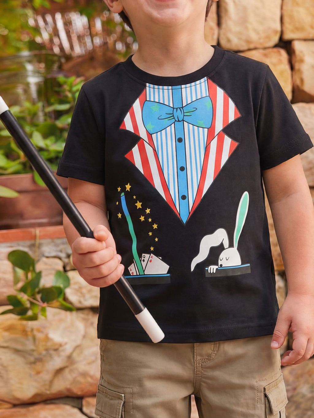 Children's Magician Costume Graphic Short Sleeve T-Shirt