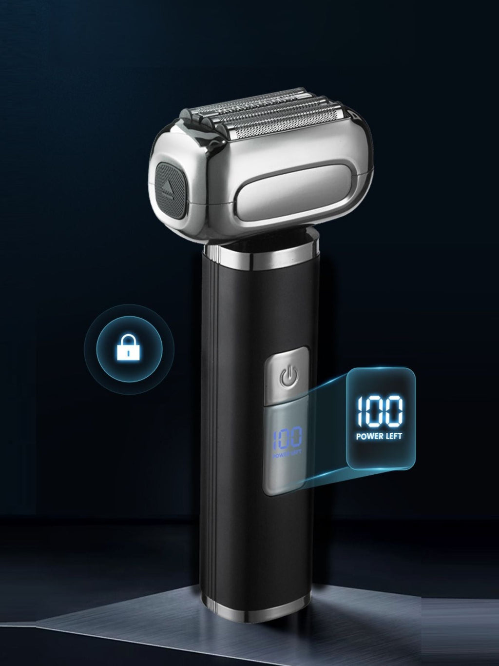 Waterproof Electric Foil Shaver with LED Display
