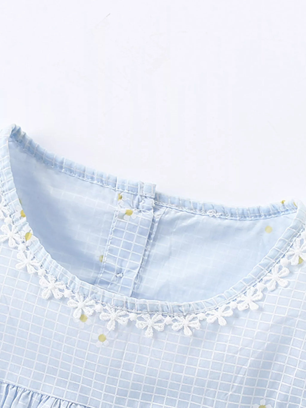 Children's Gingham Cap Sleeve Dress