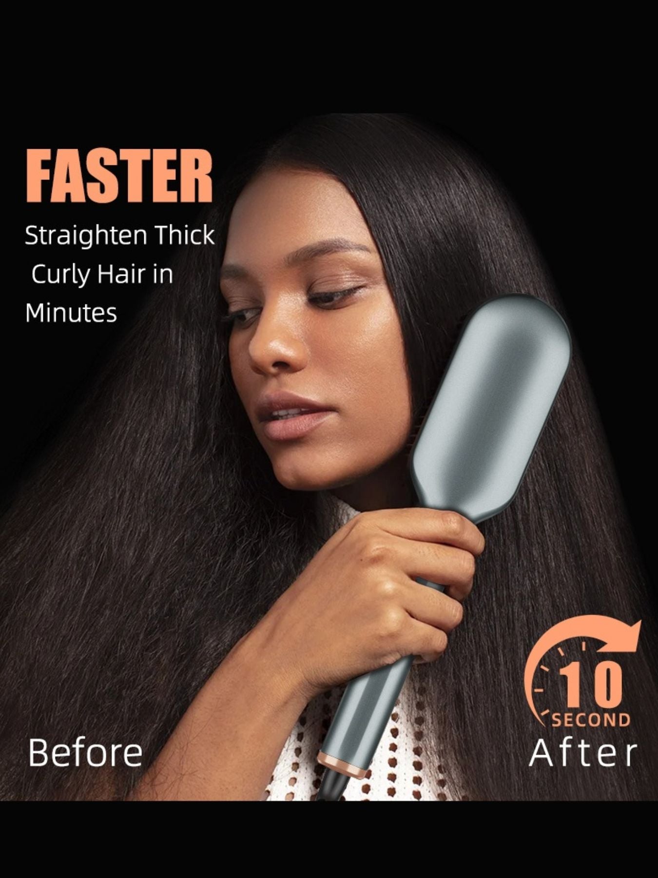 Fast Heating Hair Straightening Comb