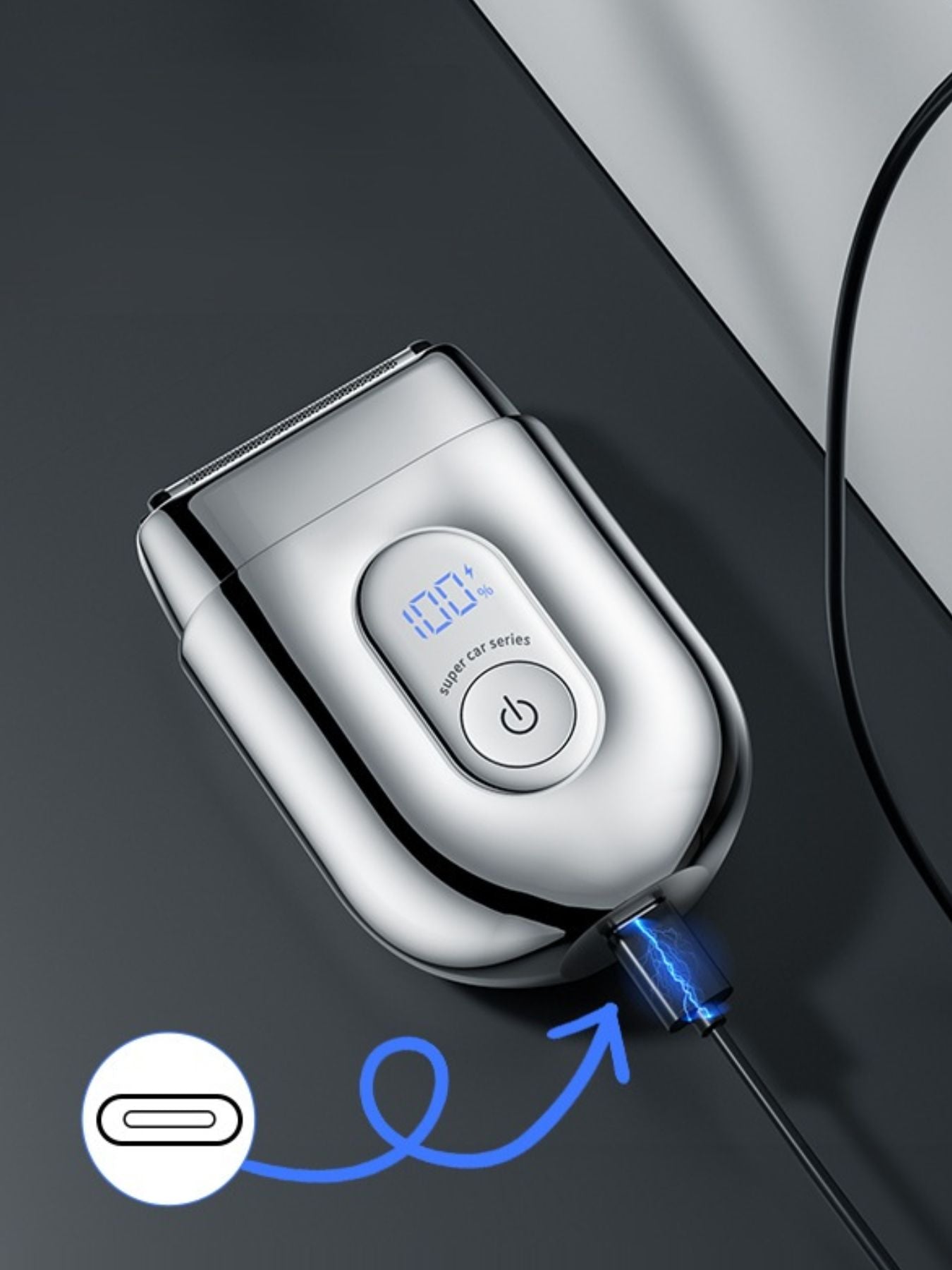 Portable Mini Shaver with LED Display