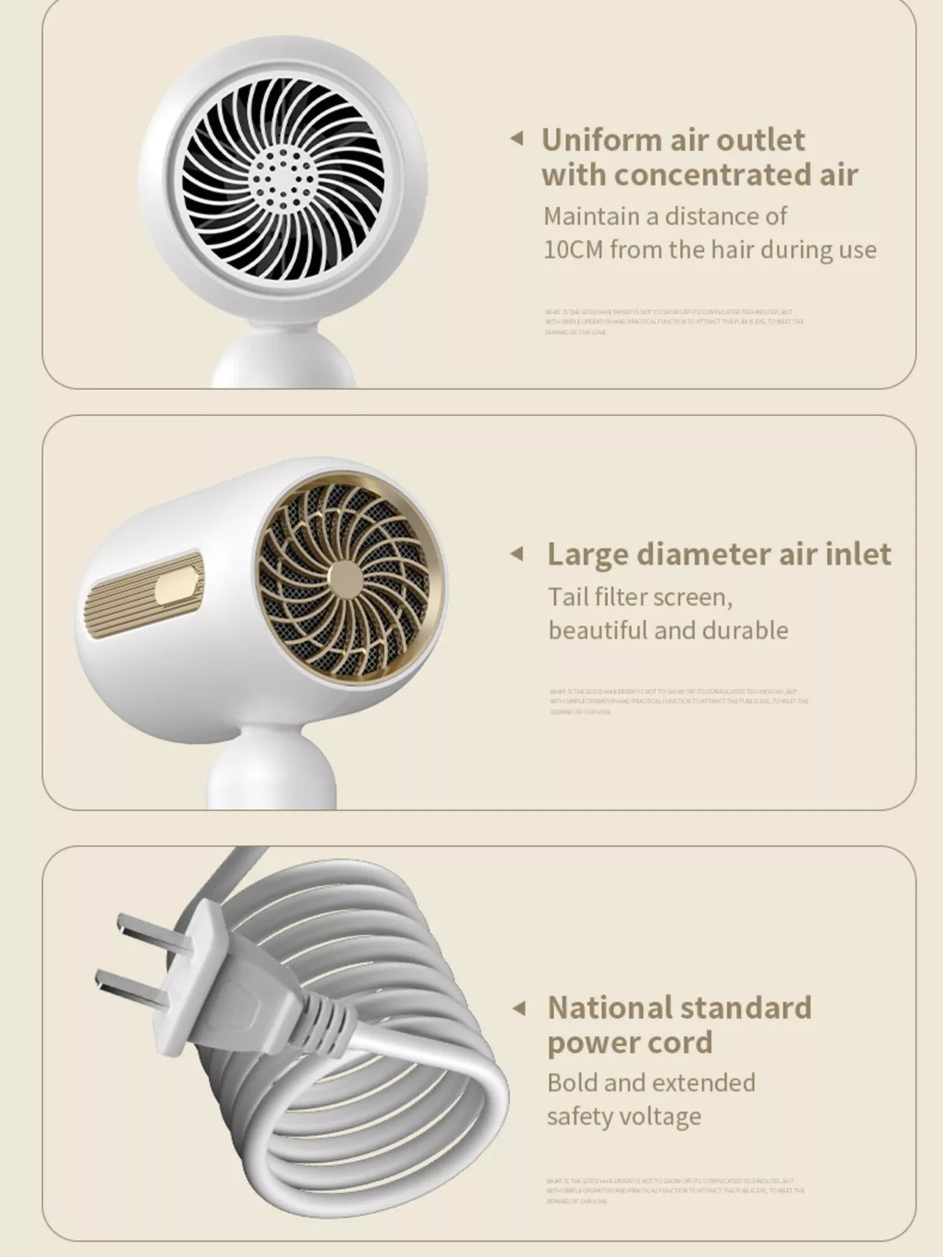 Lightweight Portable Household Hair Dryer