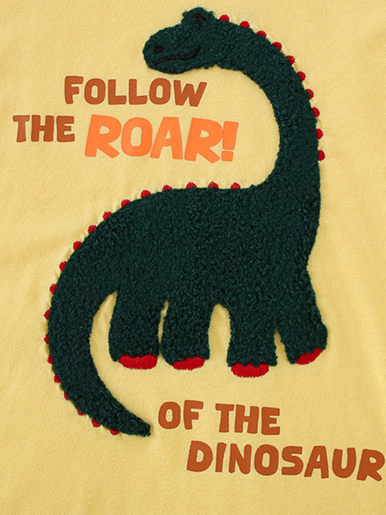 Children's Dinosaur Graphic Round Neck T-Shirt
