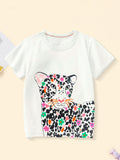 Children's Leopard Short Sleeve T-Shirt