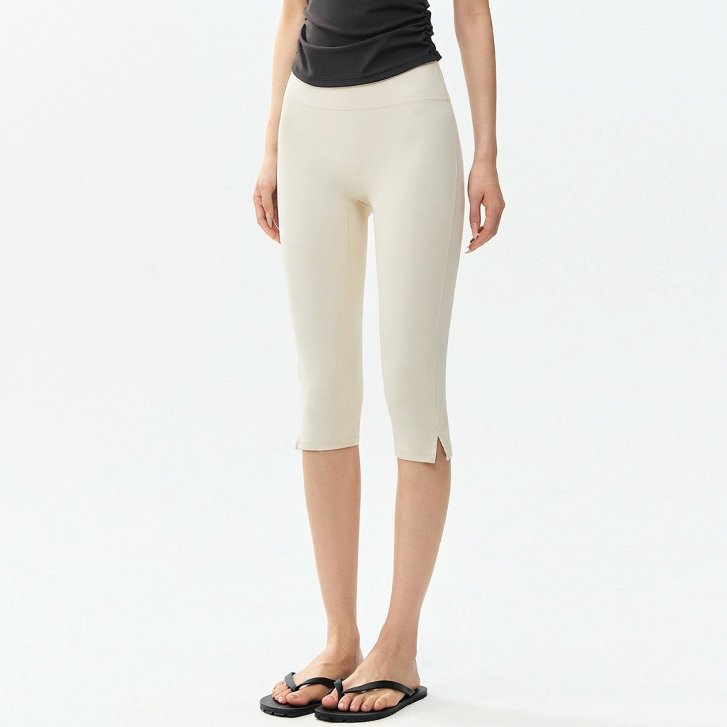 High-Waist Slim-Fit Yoga Leggings for Women – 7/8 Length Tight Fit Fitness Pants