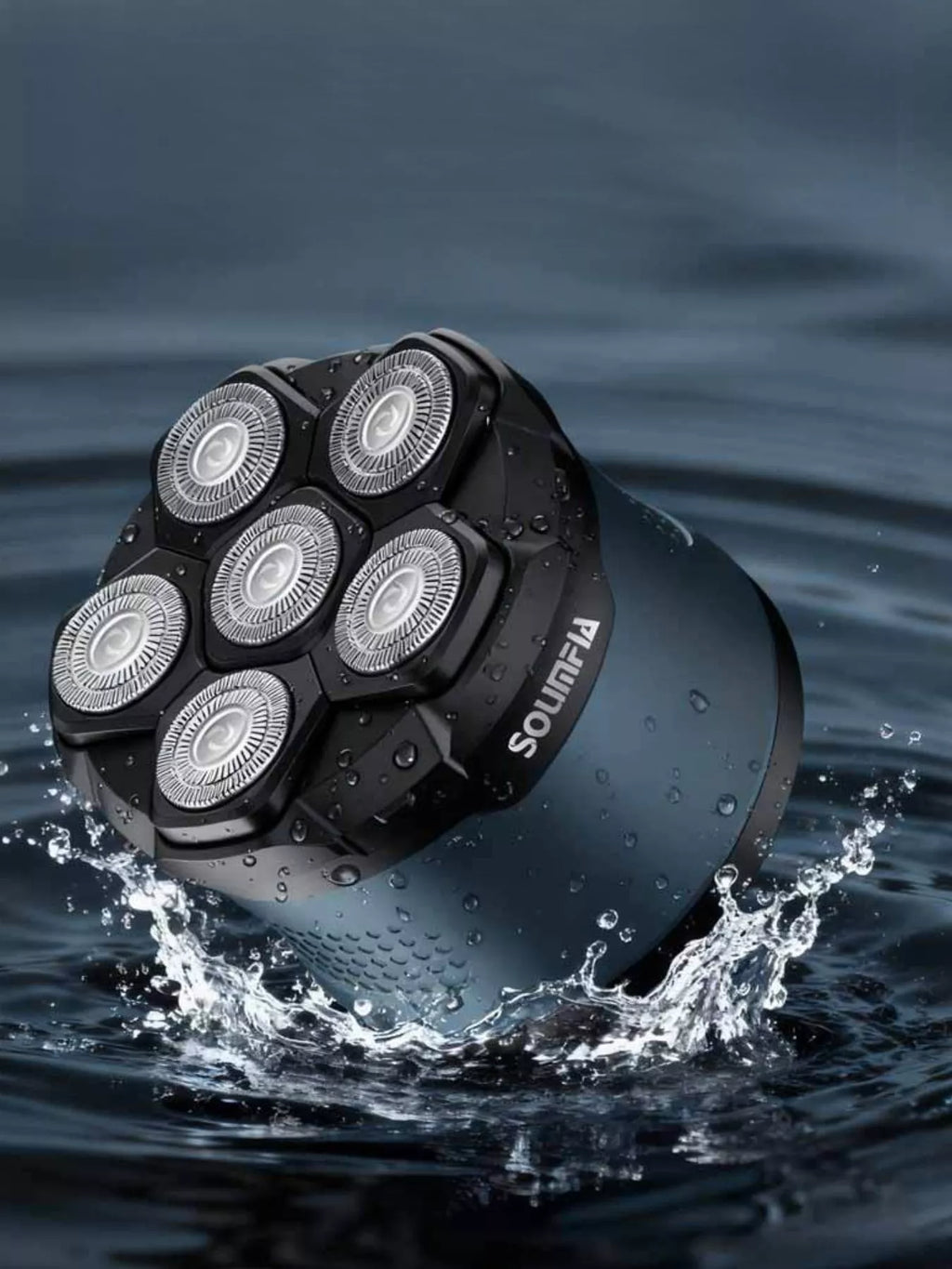 6-Blade Rechargeable Head Shaver