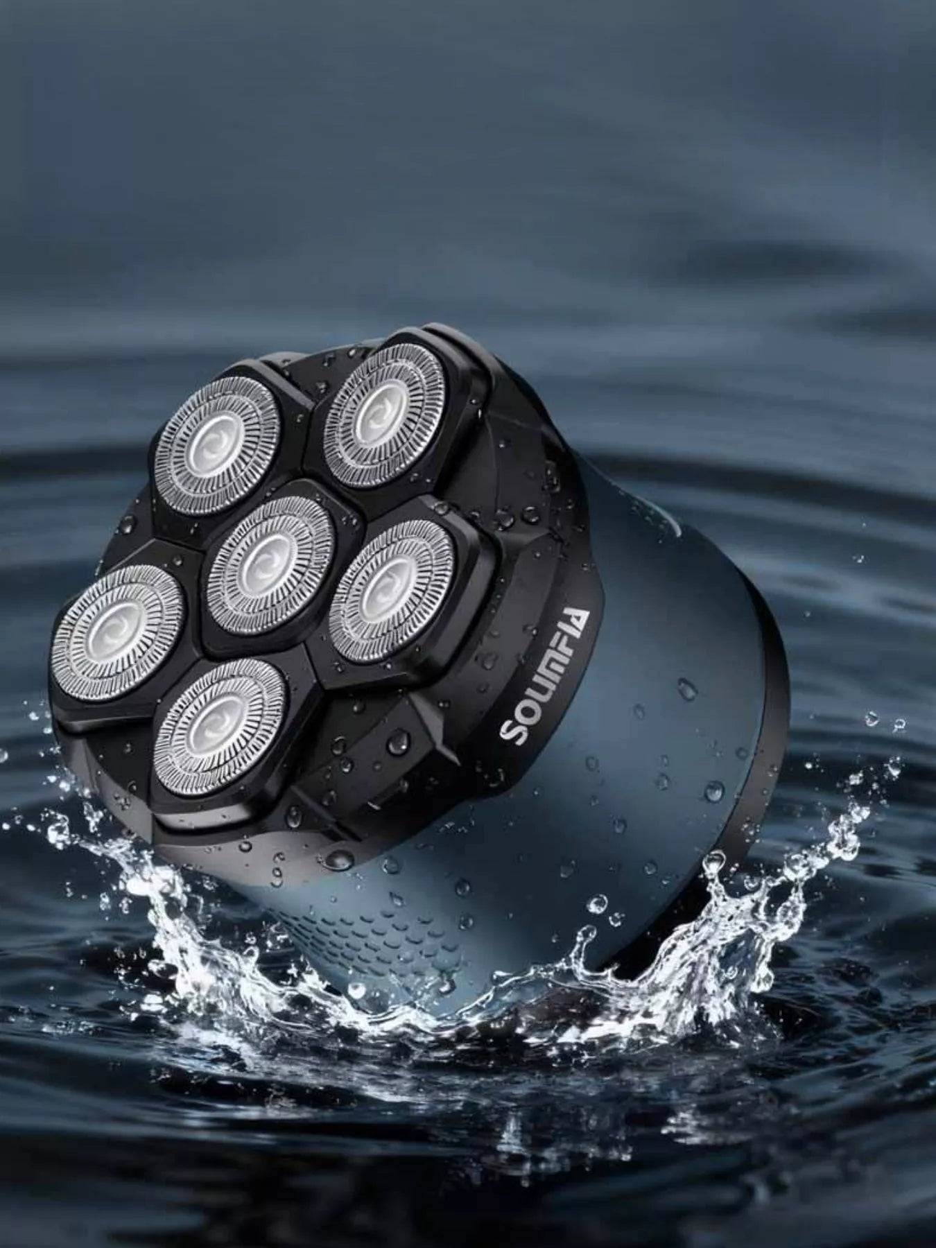 6-Blade Rechargeable Head Shaver